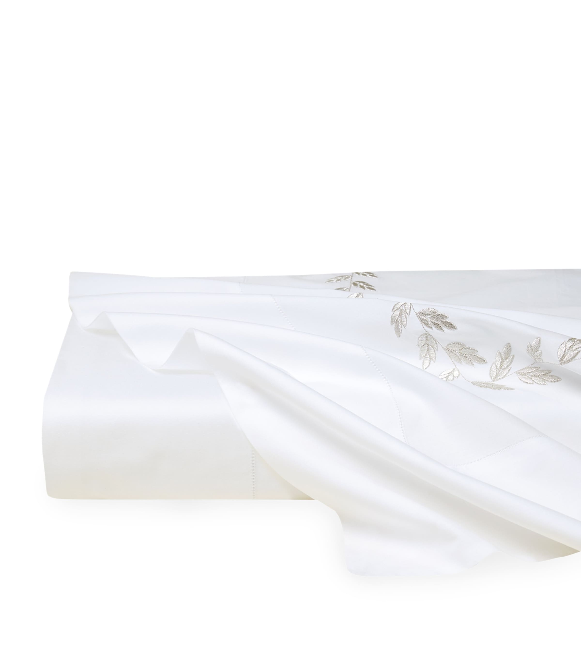 Federico King Flat Sheet (275cm x 275cm) WHT/ANTIQUE SVR Image 2