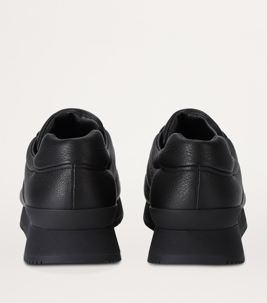 Leather Livingston Sneakers BLK/WHITE Image 2