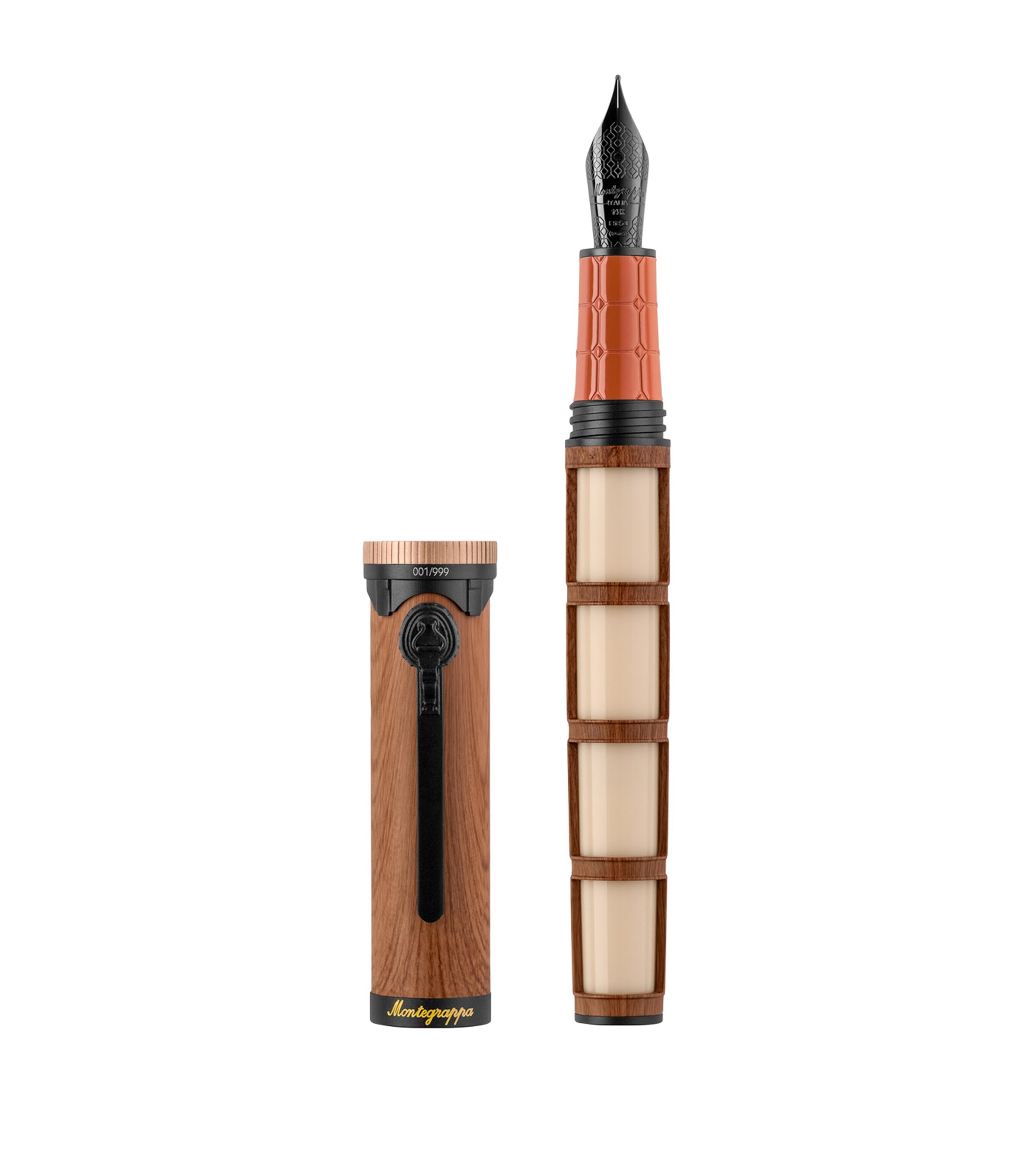 Medium Ode to Bag End Fountain Pen BROWN/BEIGE/RED Image 2