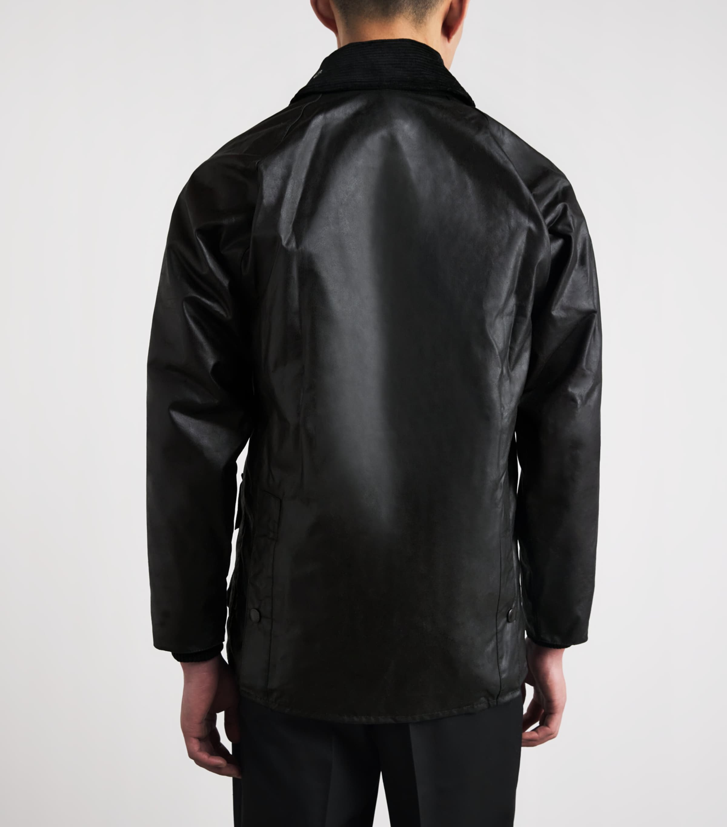 Waxed Bedale Jacket BLACK Image 5