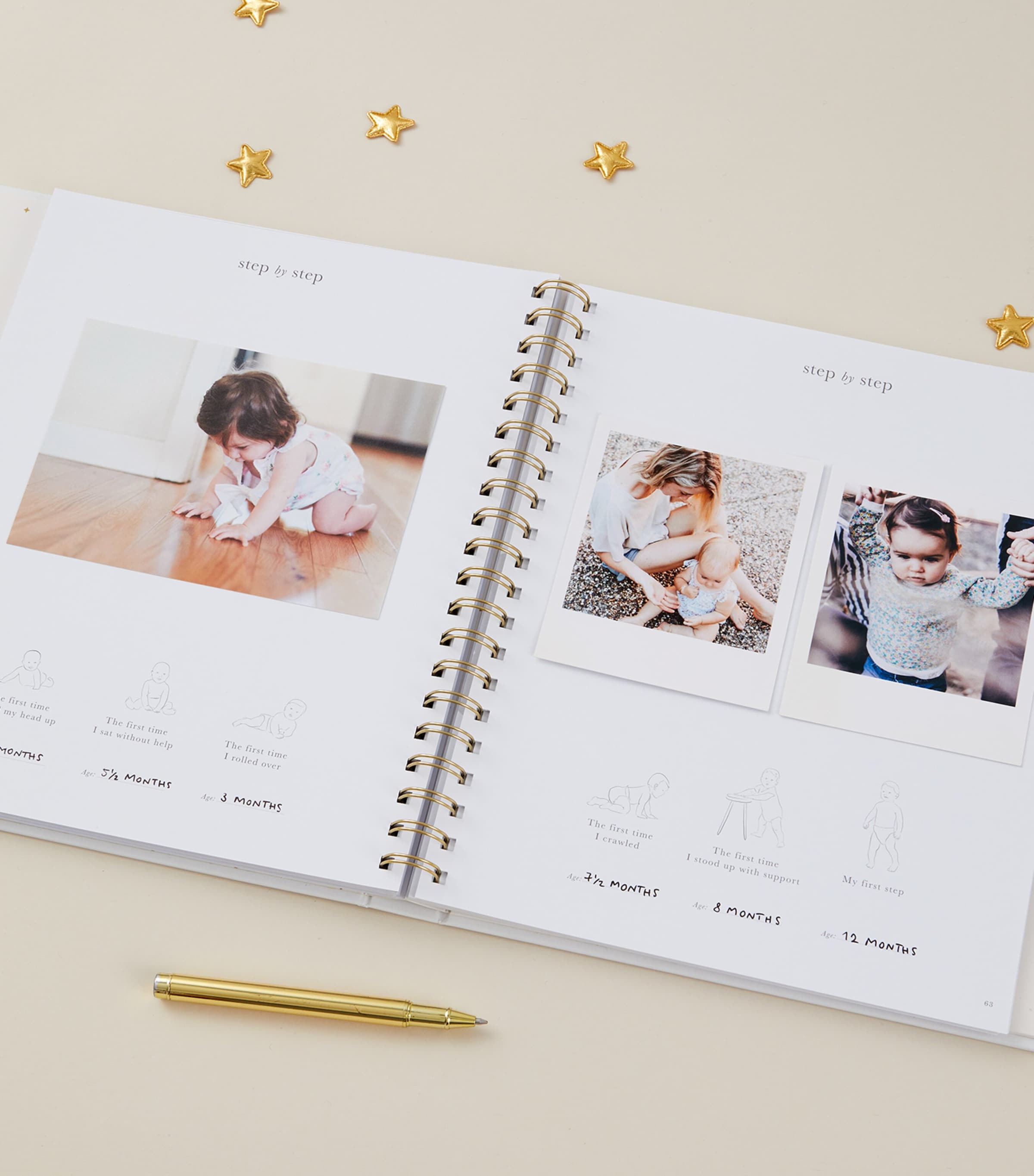 My Baby Memory Book IVORY/BEIGE, GOLD Image 10