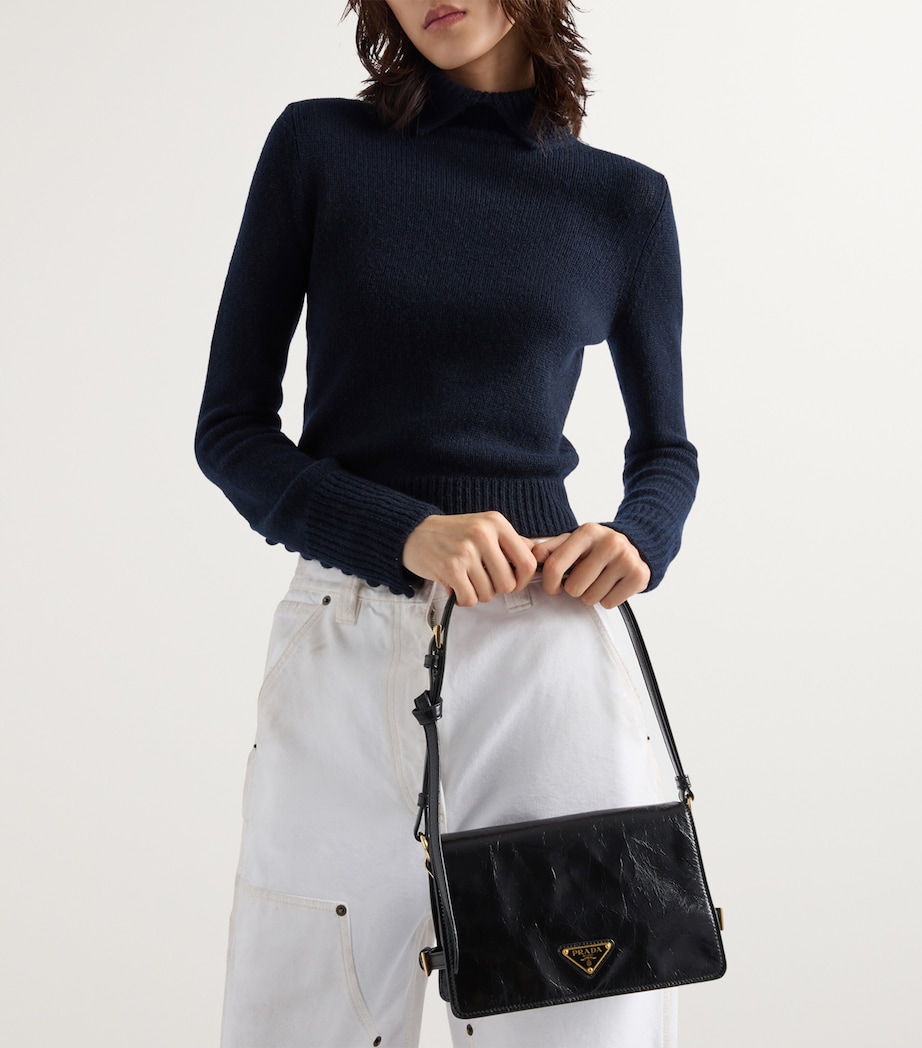 Leather Flap Shoulder Bag F0002 Image 2