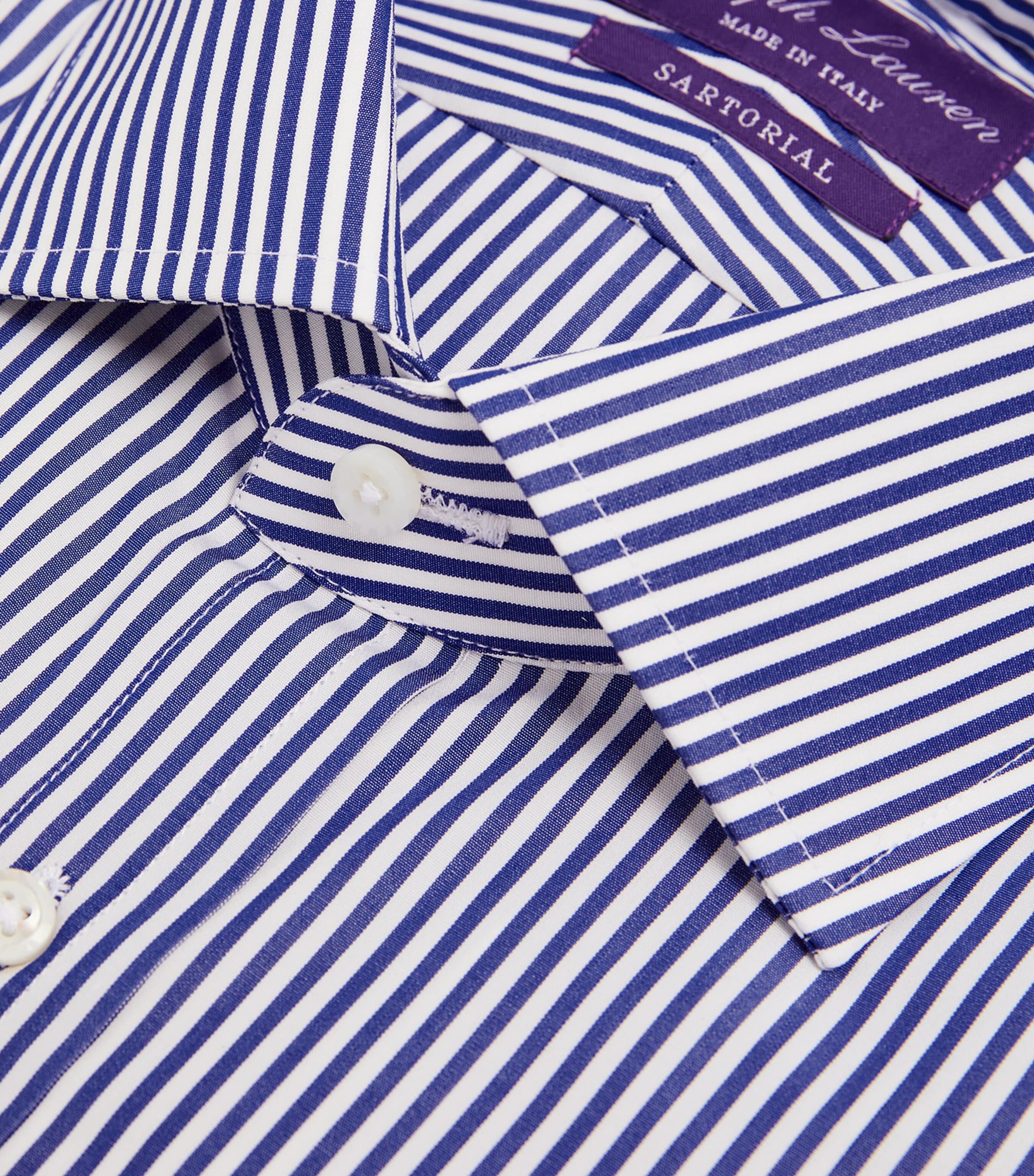 Striped Aston Shirt 2391 BL WHT Image 4