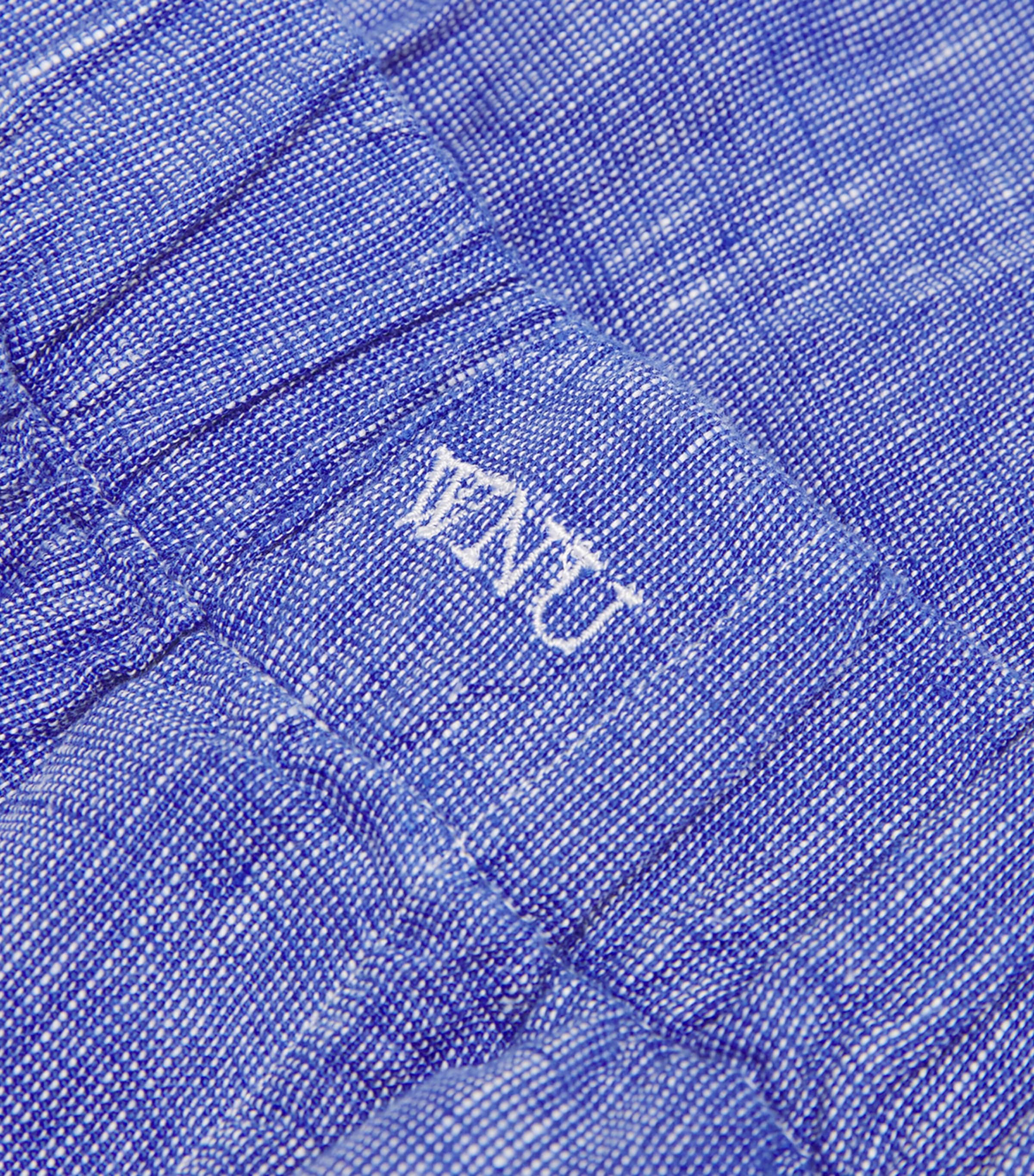 With Nothing Underneath Womens Linen The Palazzo Trousers Lapis Blue Image 5