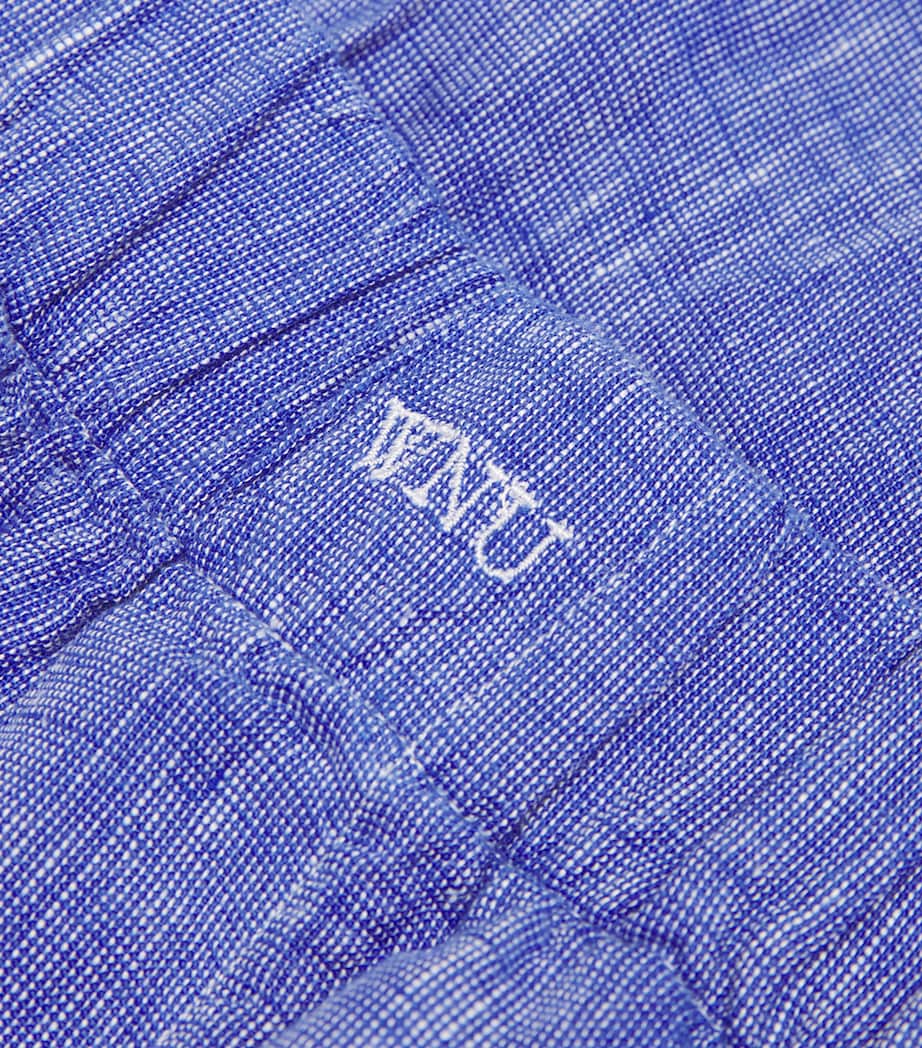 Linen The Palazzo Trousers LAPIS BLUE Image 5