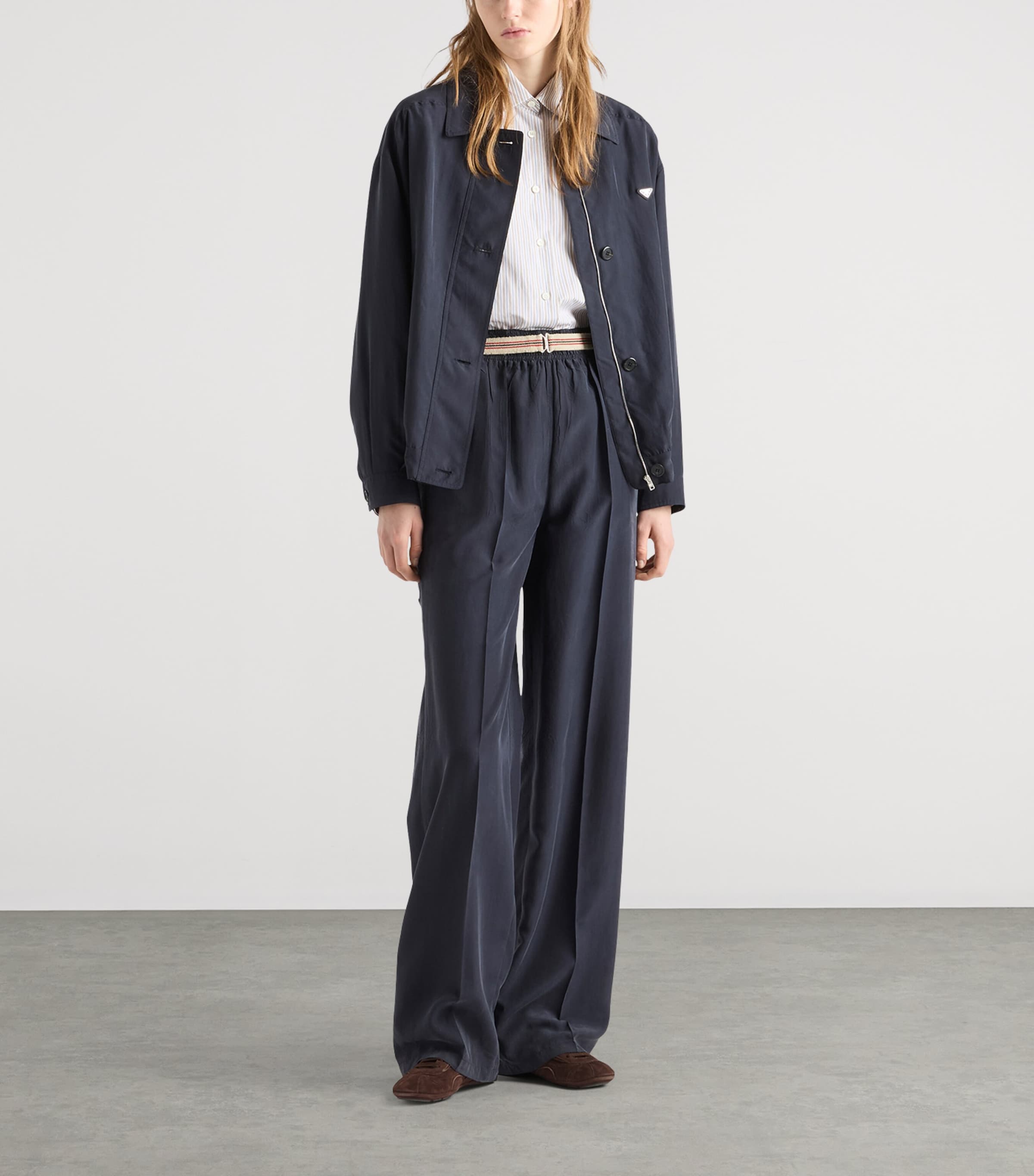 Prada Womens Silk Bomber Jacket Image 2