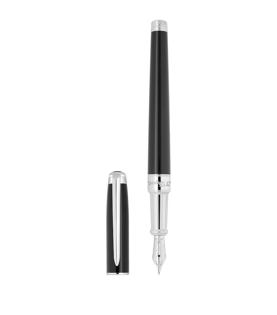 Line D Eternity Fountain Pen BLACK/SILVER Image 3