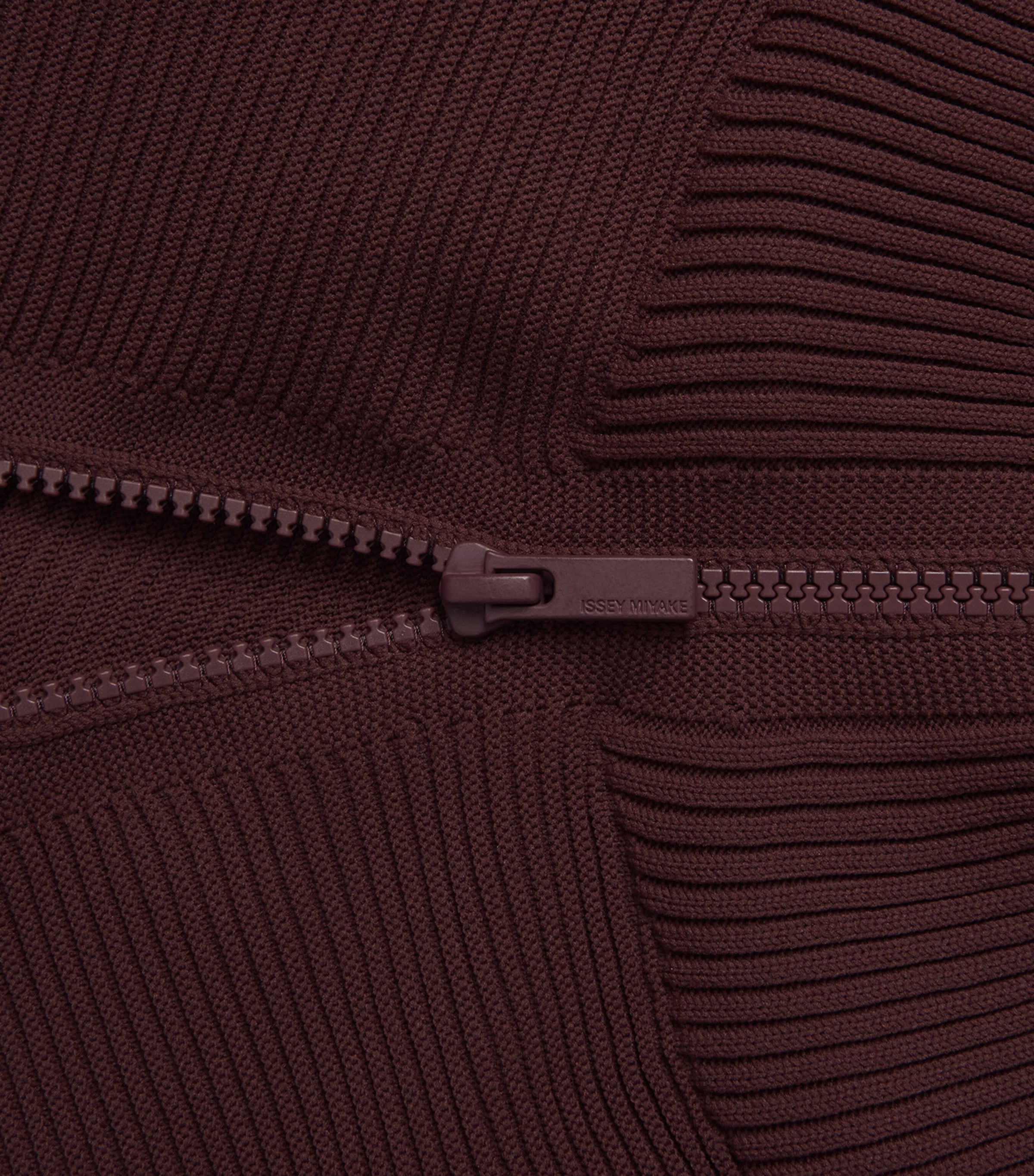Issey Miyake Womens Knitted KONE KONE Jacket Dark Brown Image 6
