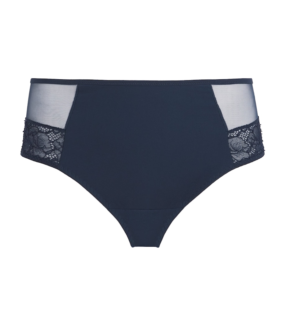 Maison Lejaby Womens Lace-Detail Tanga Nudite Shorty Briefs Bakelite Image 1