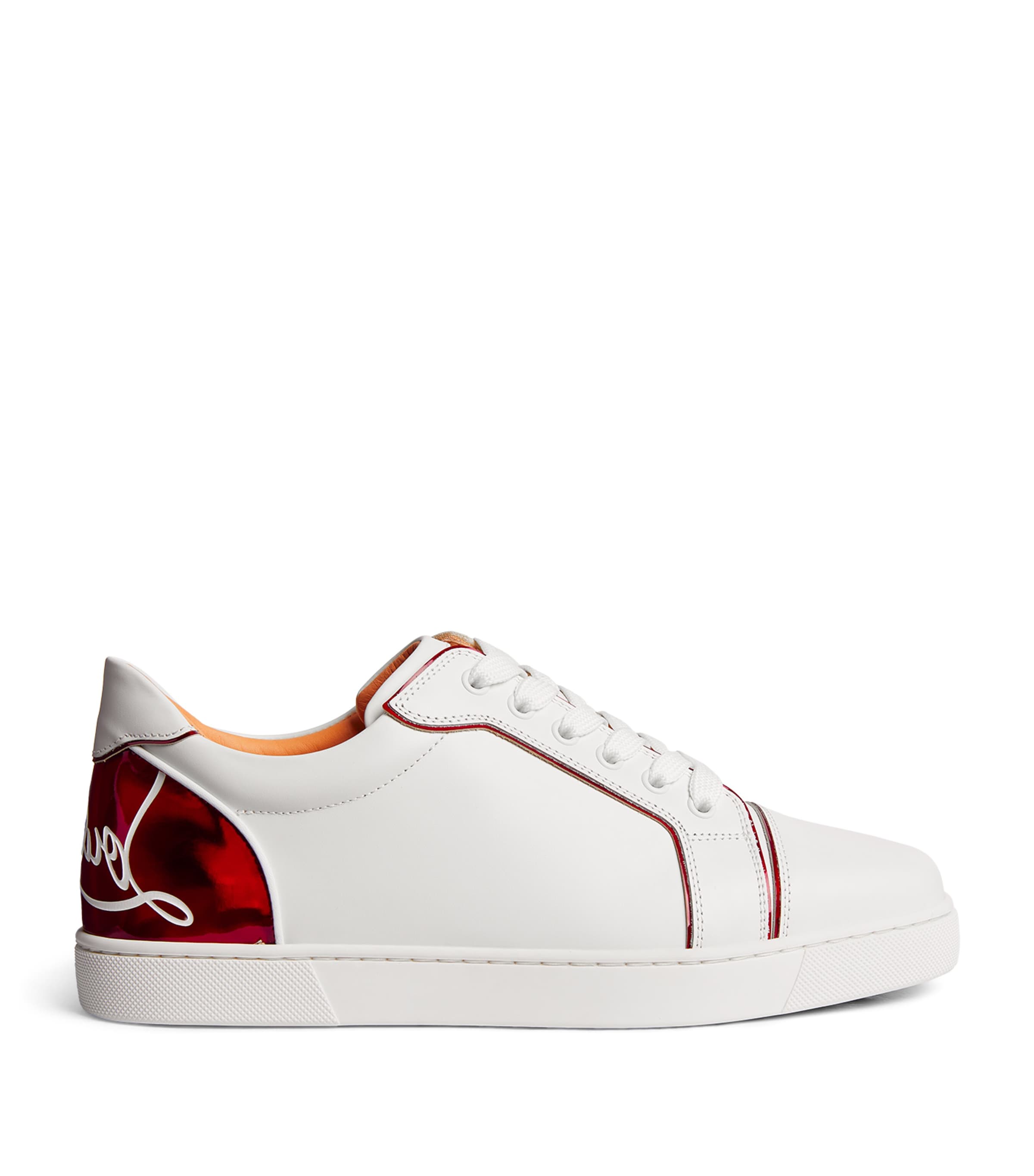 Christian Louboutin White Fun Vieira Sneakers In Q647 Bianco/loubi