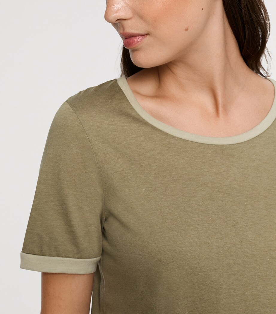 Cotton-Blend Laura Pyjamas COVERT GREEN Image 6