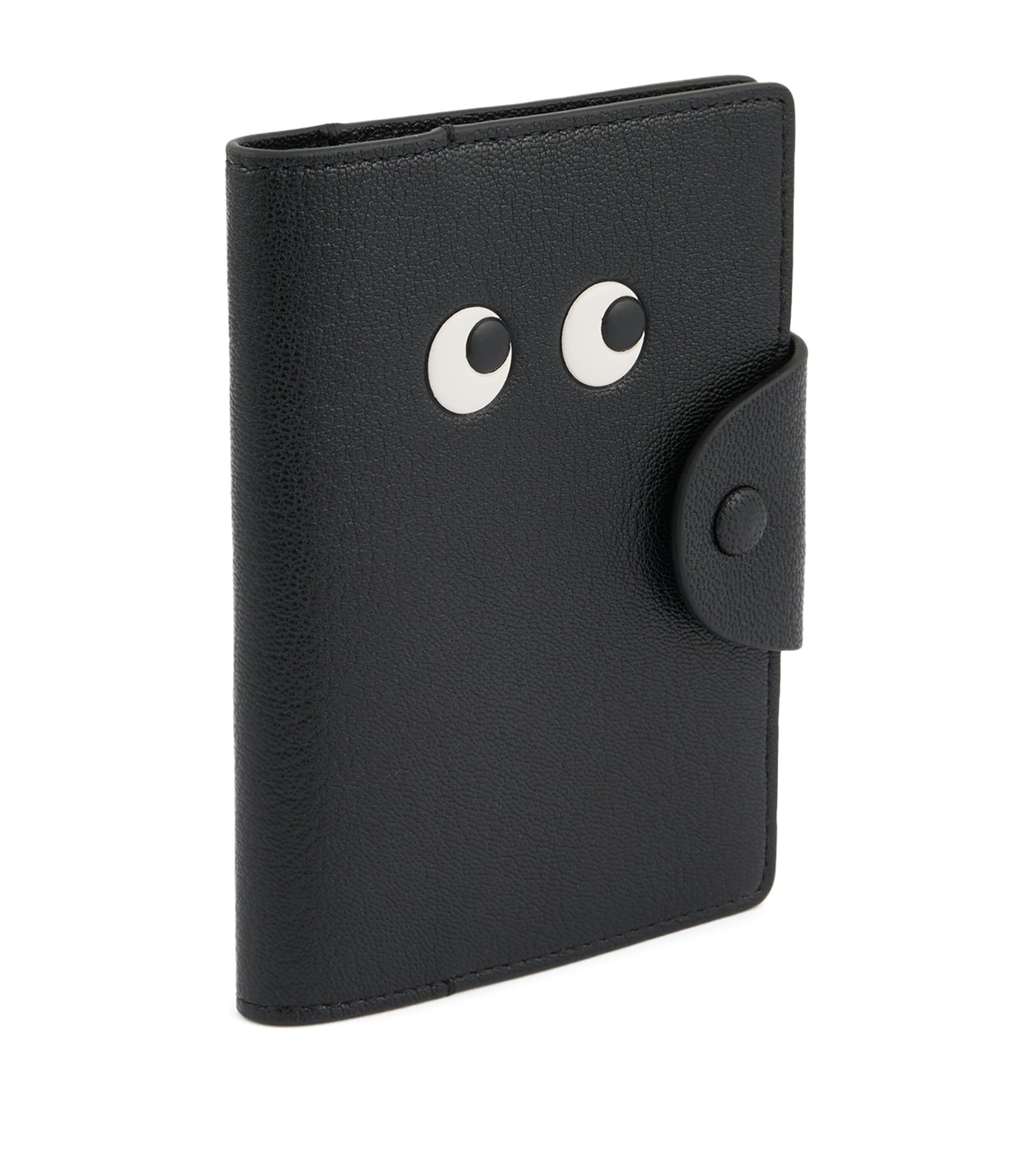 Leather Eyes Passport Cover BLACK Image 3