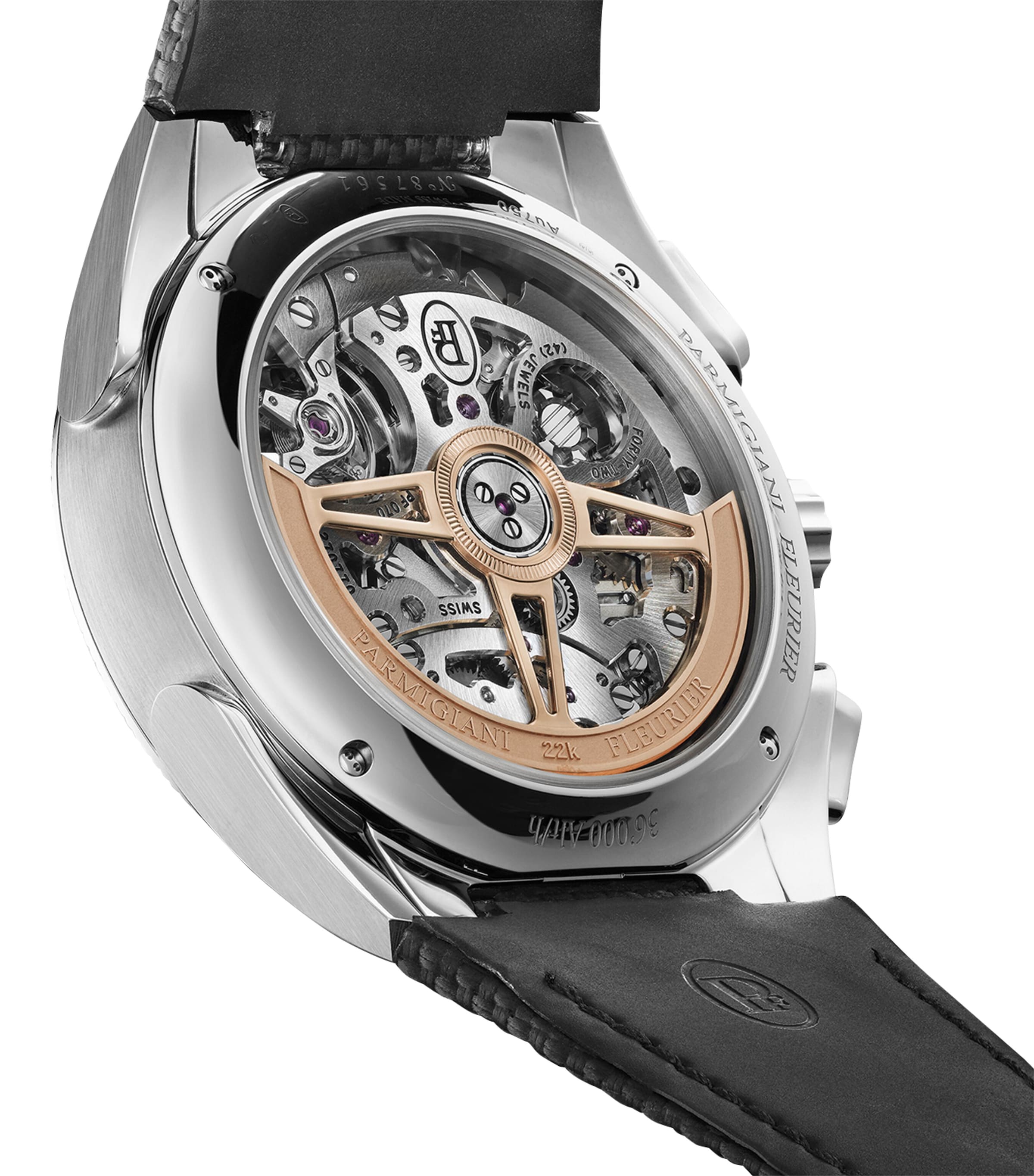 Stainless Steel Tonda Sport Chronograph Watch 42mm SILVER Image 5