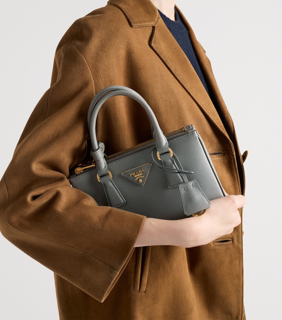 Mini Saffiano Leather Galleria Top-Handle Bag F0480 Image 2