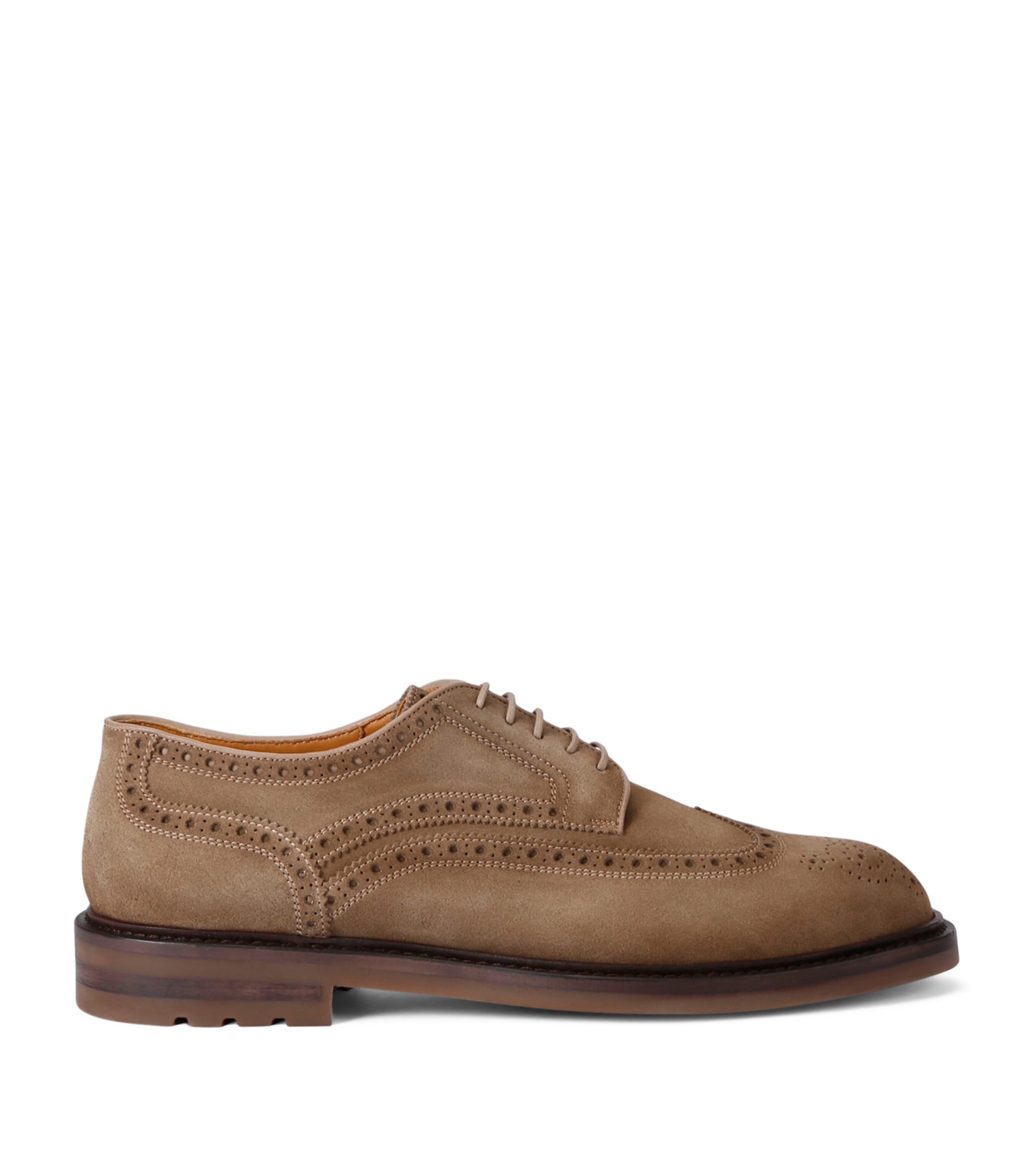 Shop Magnanni Stitch Flex Derby Shoes In Brown