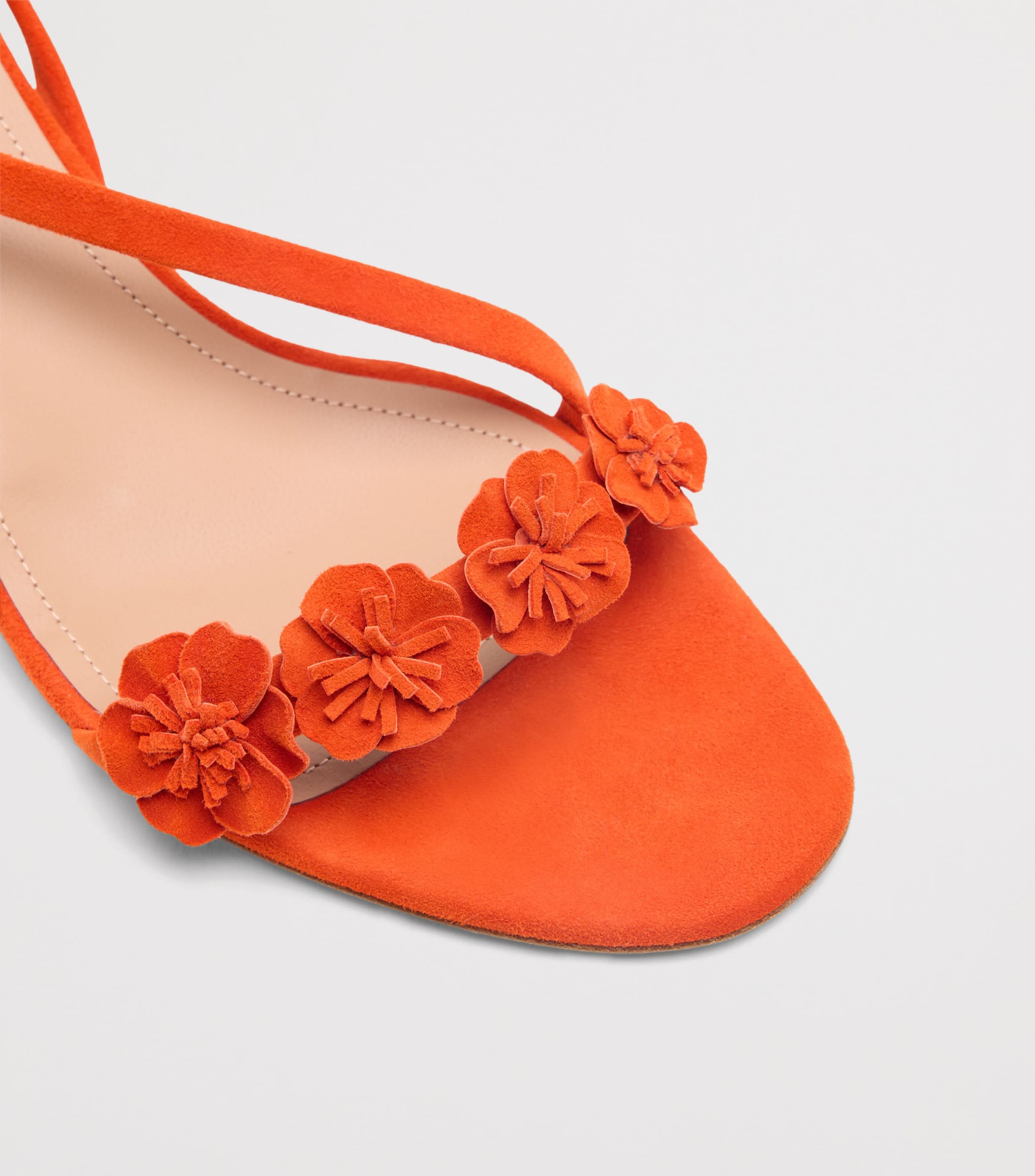Malone Souliers Suede Serra Heeled Sandals 45 Marigold Image 5