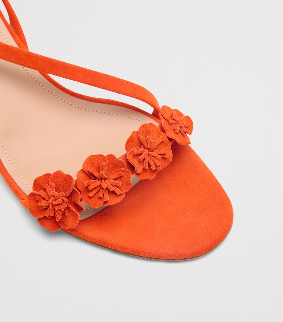 Malone Souliers Suede Serra Heeled Sandals 45 Marigold Image 5
