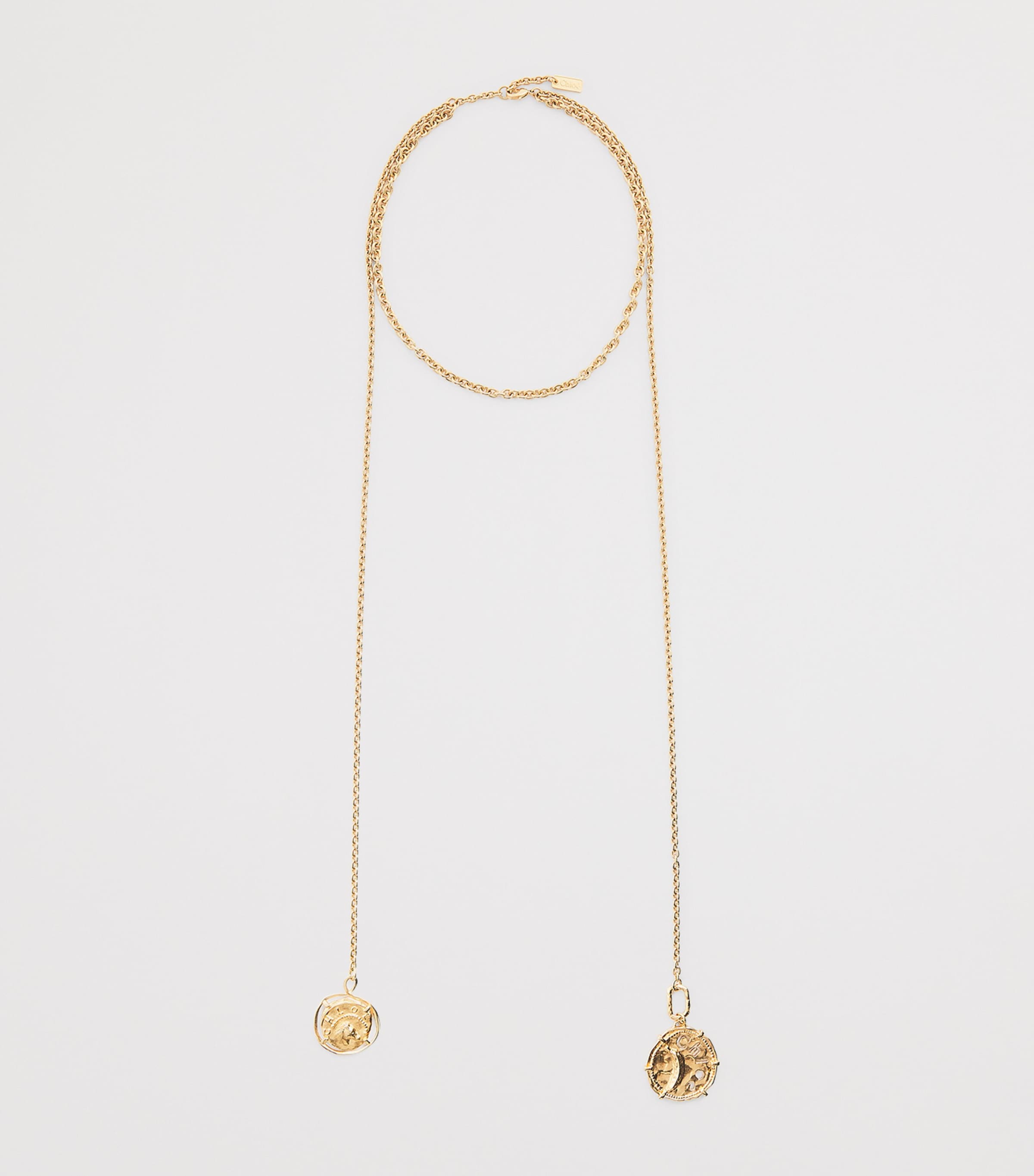 Chloé Medals Scarf Necklace VINTAGE GOLD Image 3