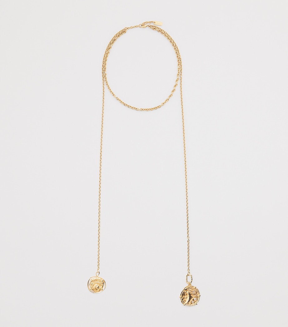 Chloé Medals Scarf Necklace VINTAGE GOLD Image 3