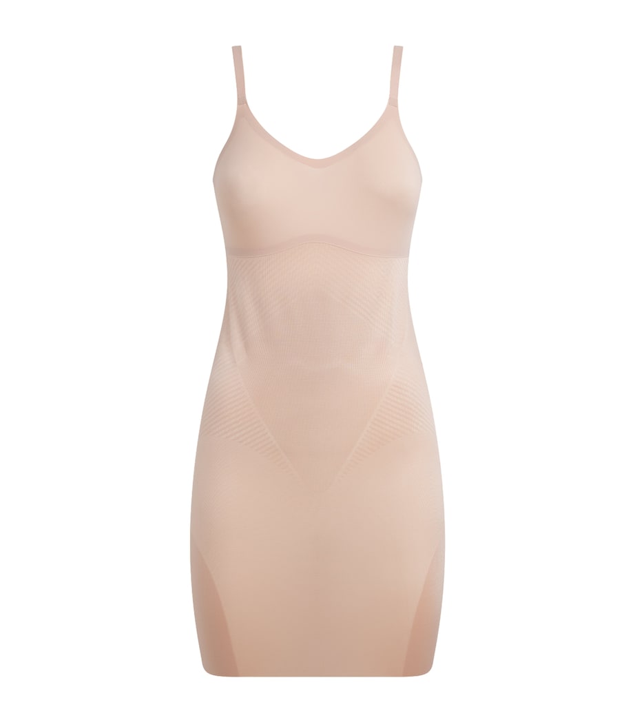 SPANX Womens SPANXThinstincts 2.0 Shaping Slip Dress Champagne Beige Image 1