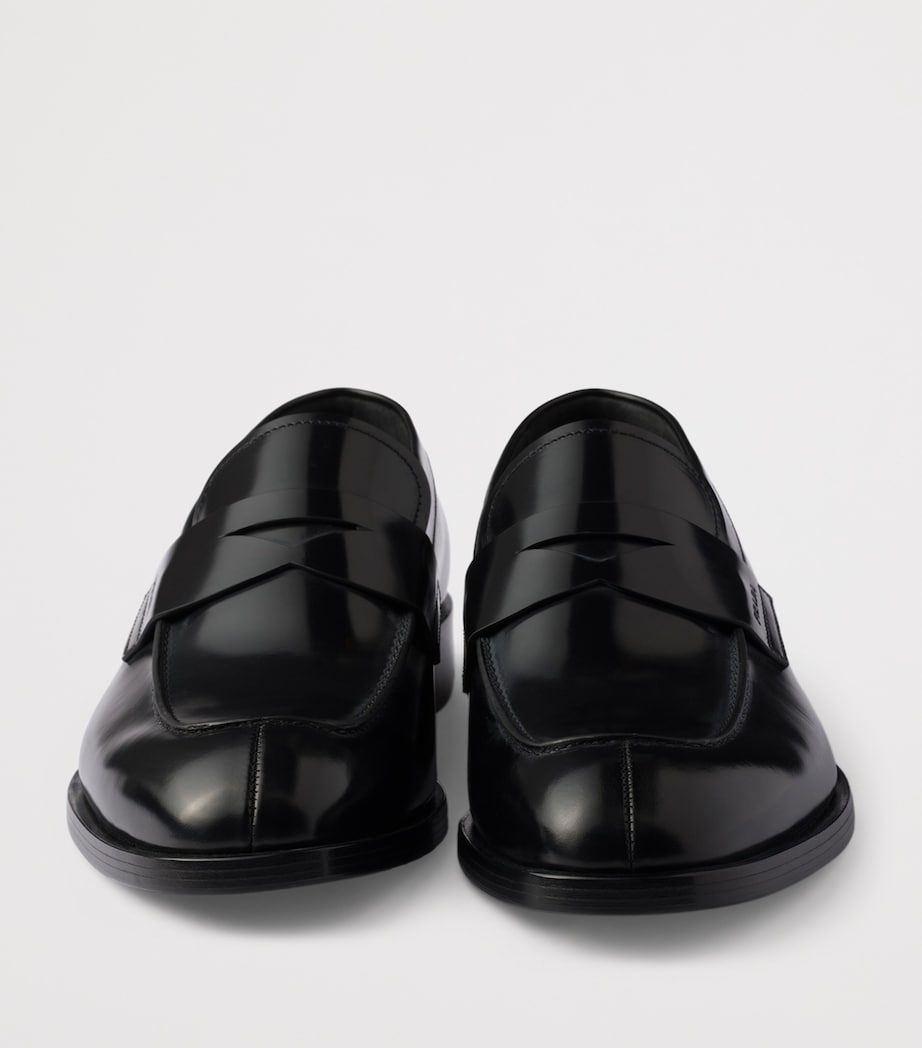 Brushed Leather Loafers F0002 Image 5