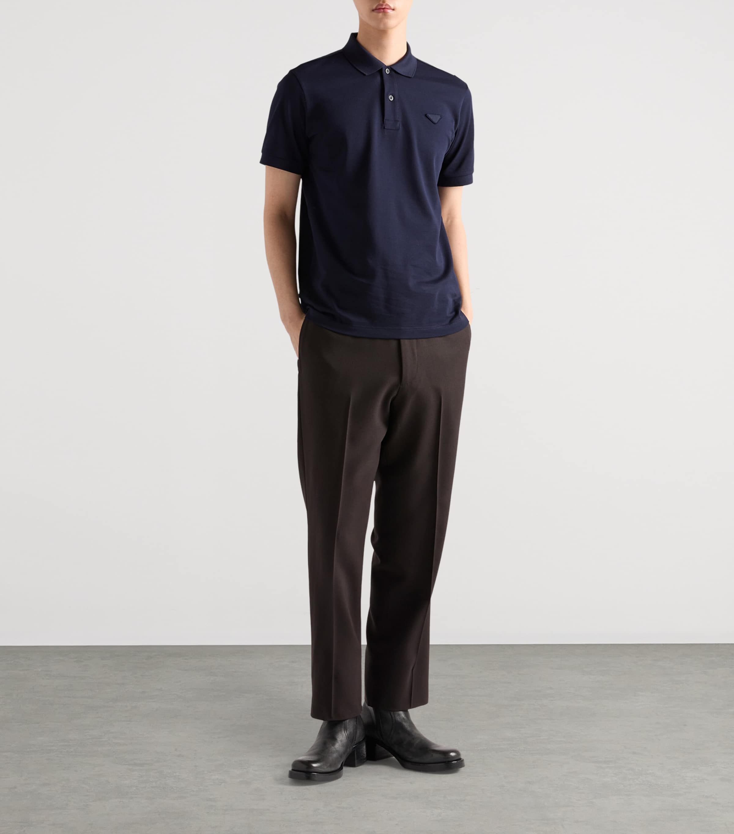 Cotton Piqué Polo Shirt F0124 Image 2