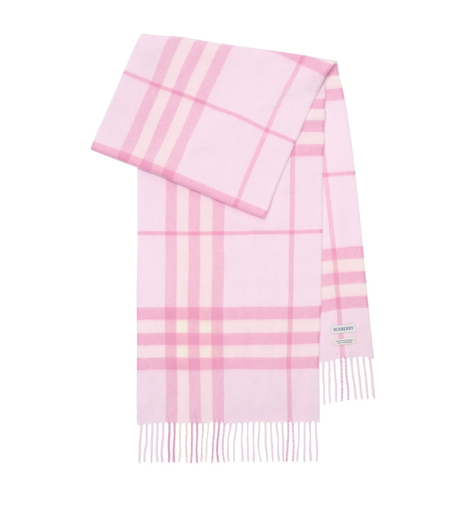 Burberry Cashmere Check Scarf Cami Pink Image 1