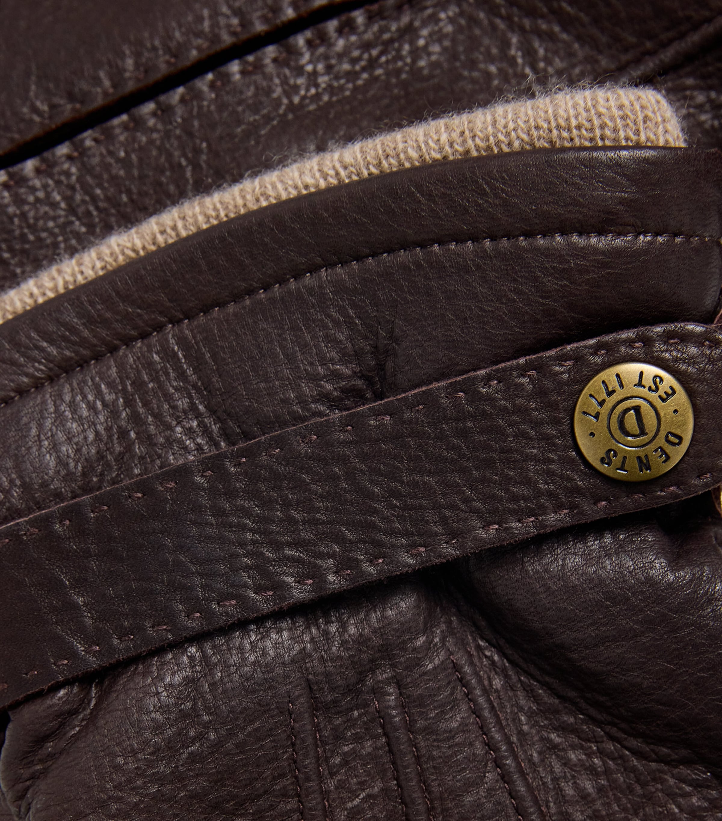 Deerskin-Cashmere Gloucester Gloves BARK Image 2