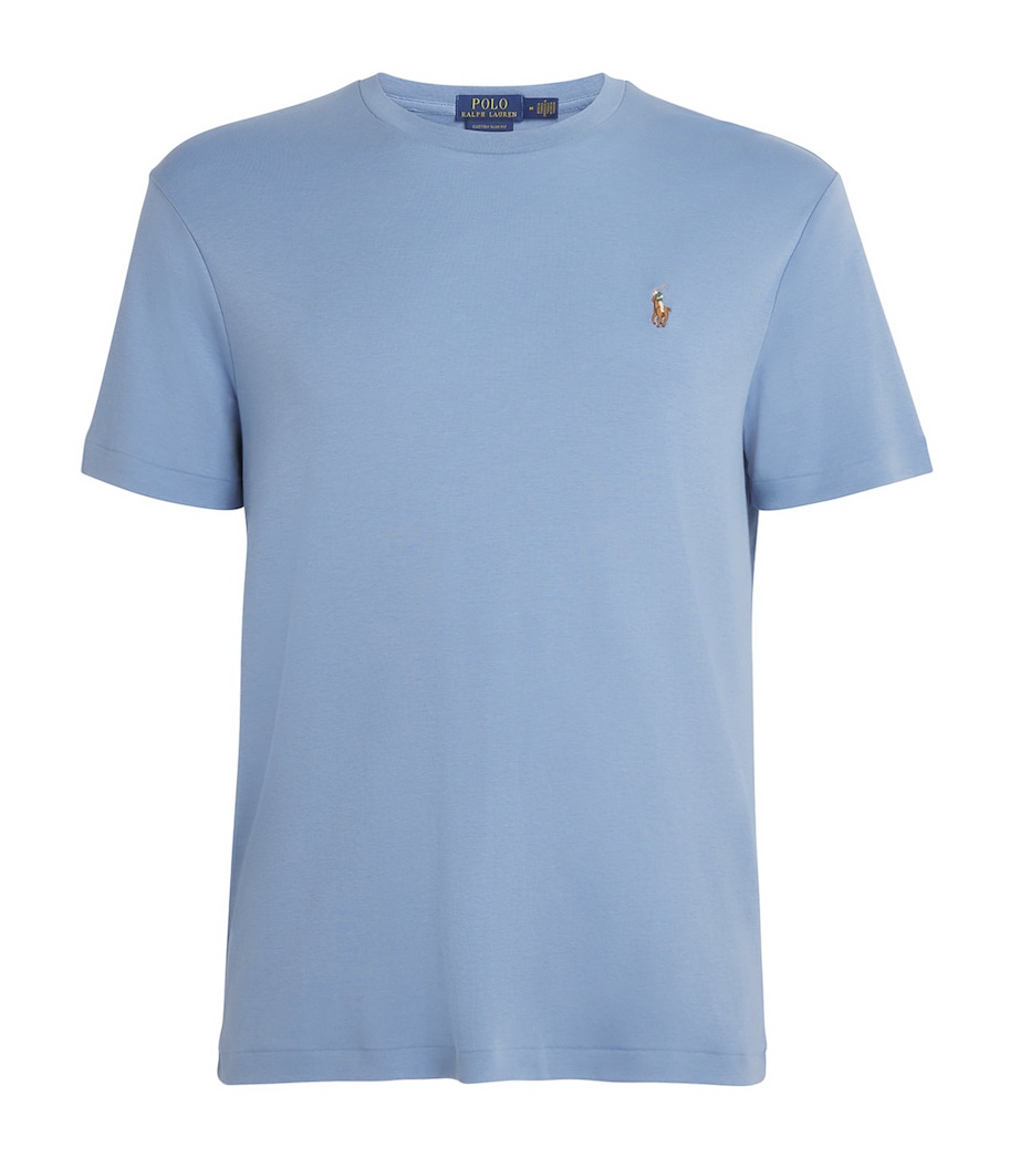 Pima Cotton T-Shirt BLUE Image 1