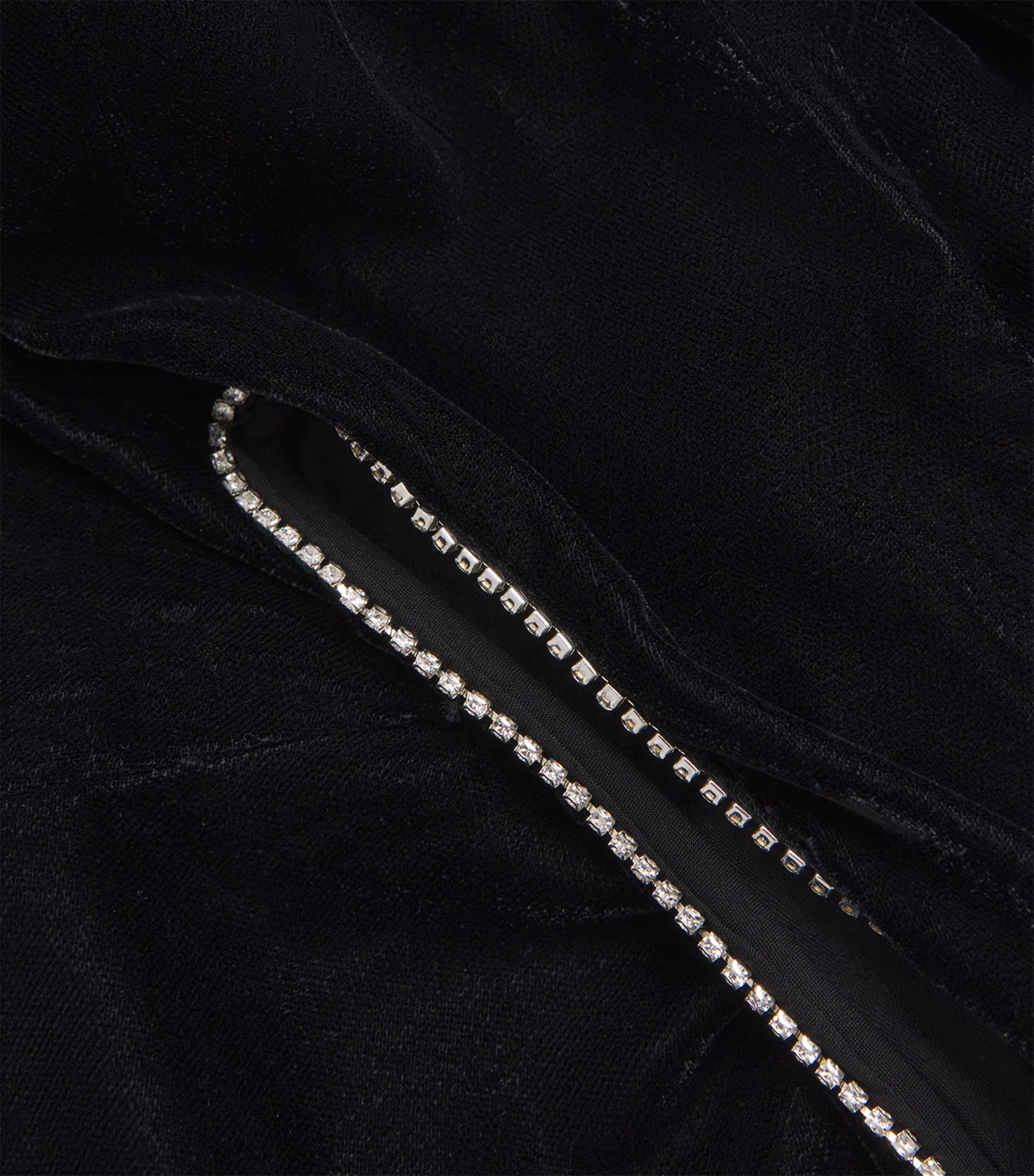 Velvet Cut-Out Mini Dress BLACK Image 5