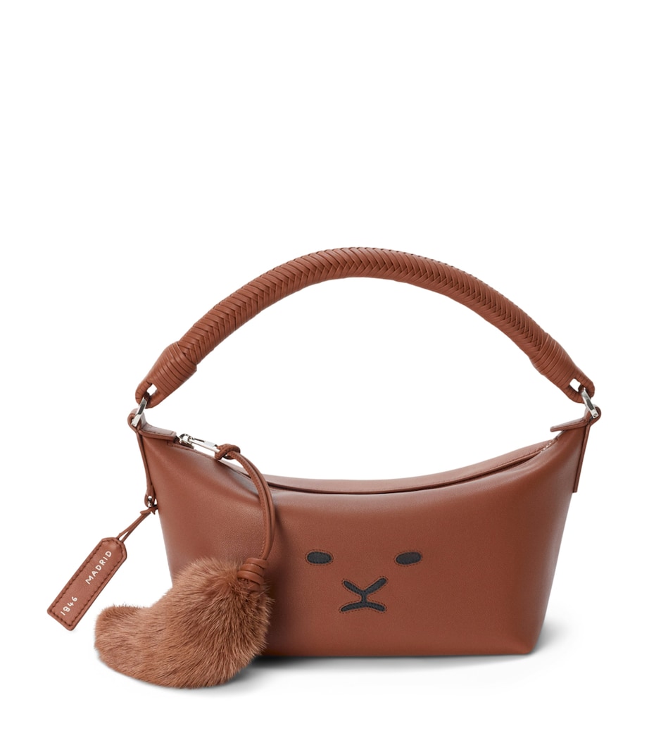 LOEWE Leather Cala 180 Top-Handle Bag Pecan Image 1
