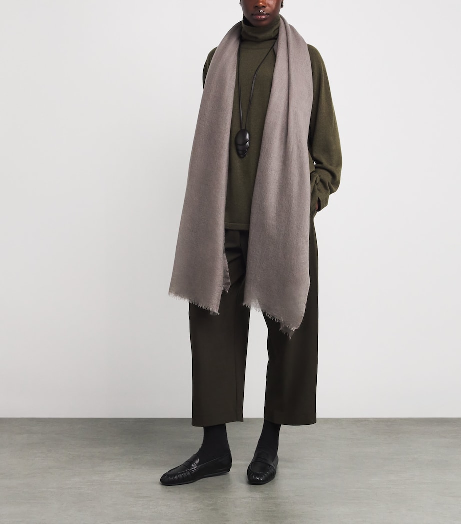 Cashmere Raglan-Sleeve Rollneck Sweater ANTQBRNZ Image 2