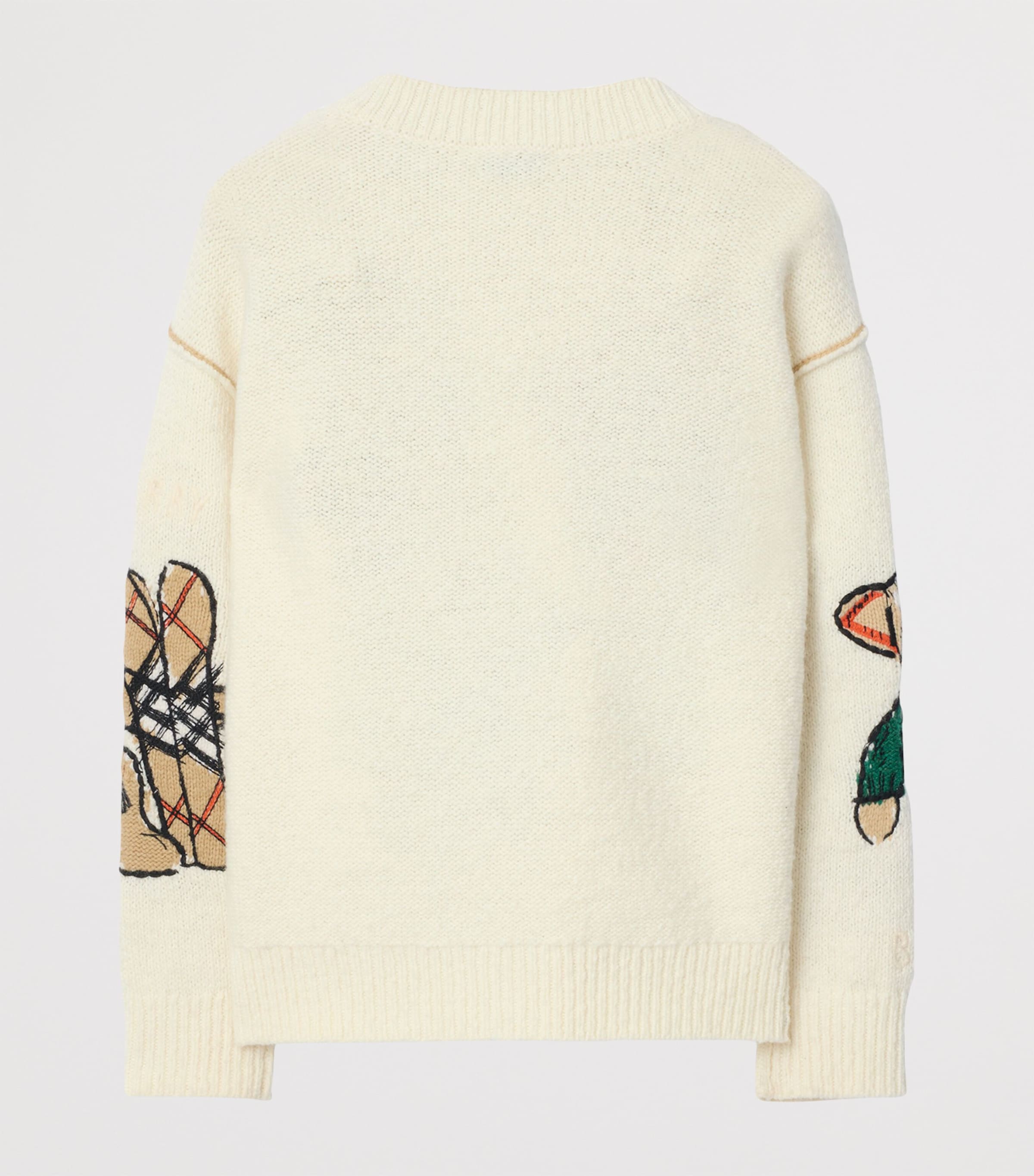 Wool-Blend Thomas Bear Sweater (3-12 Years) IVORY Image 2