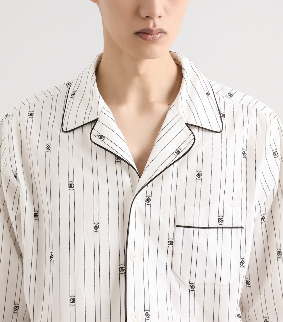 Cotton-Blend Stripe Shirt S8350-JACQUARD Image 5