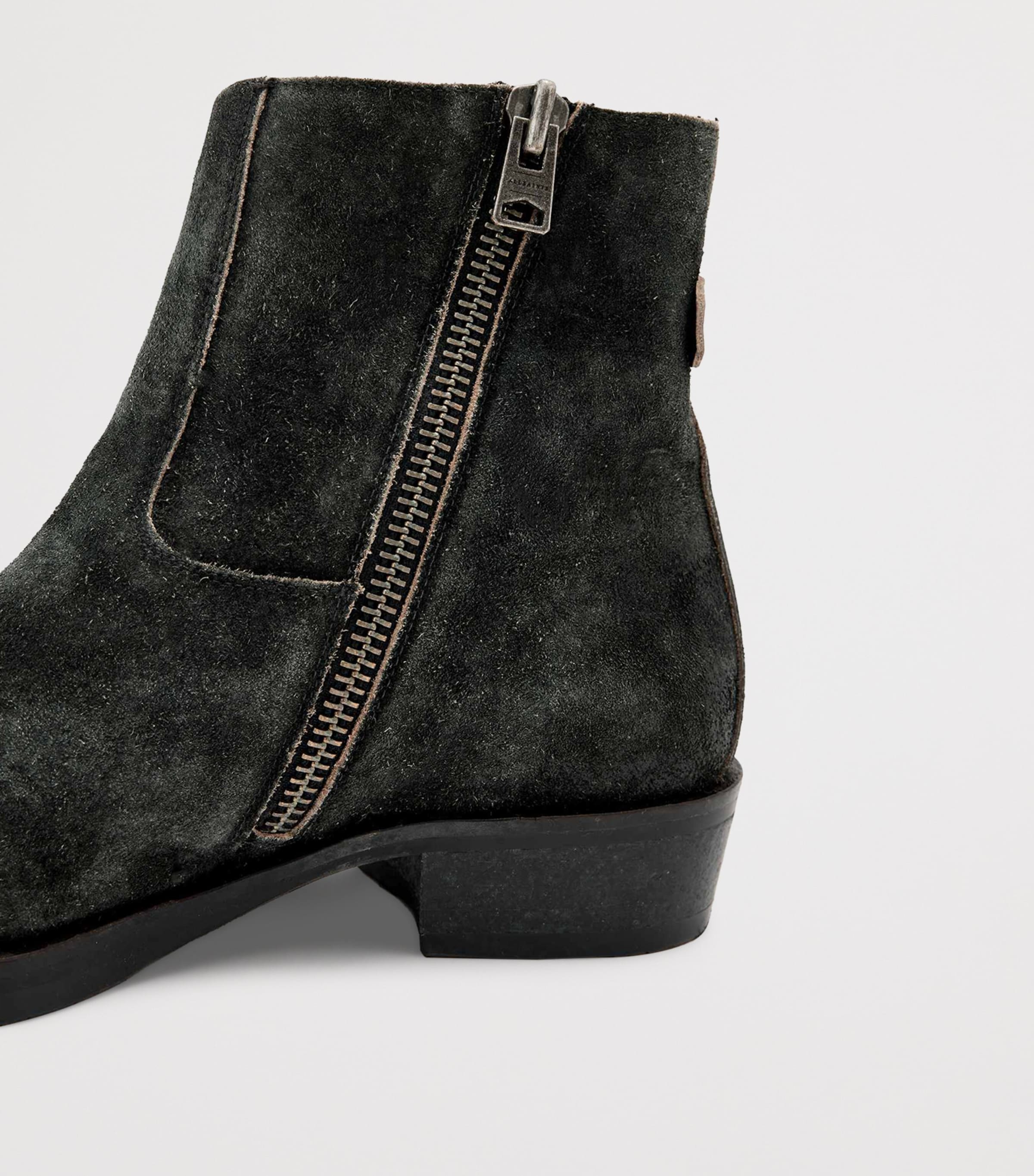 Suede Orla Ankle Boots CHARCOAL GREY Image 5