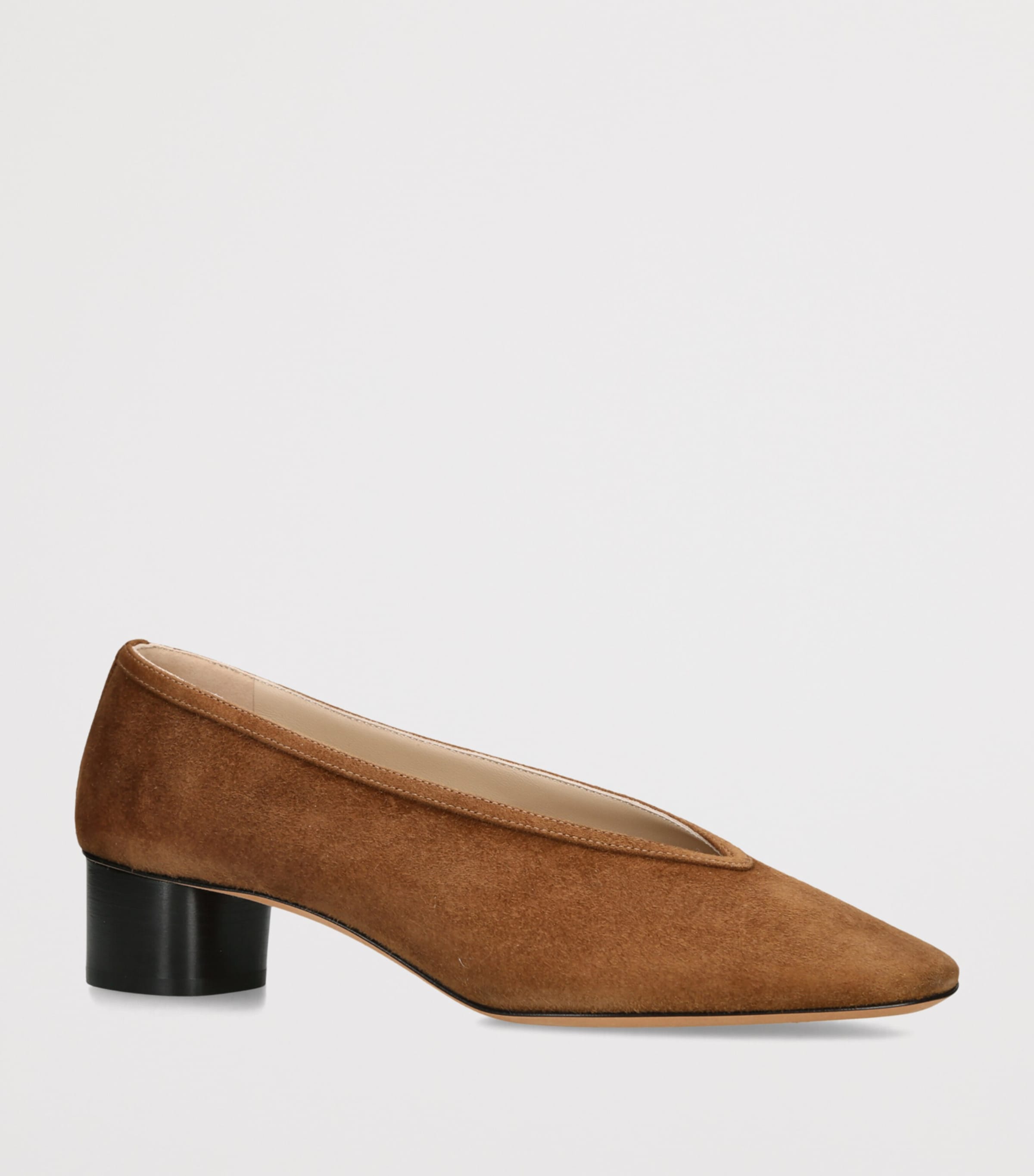 Le Monde Beryl Leather Luna Pumps 30 Mid Brown Image 2