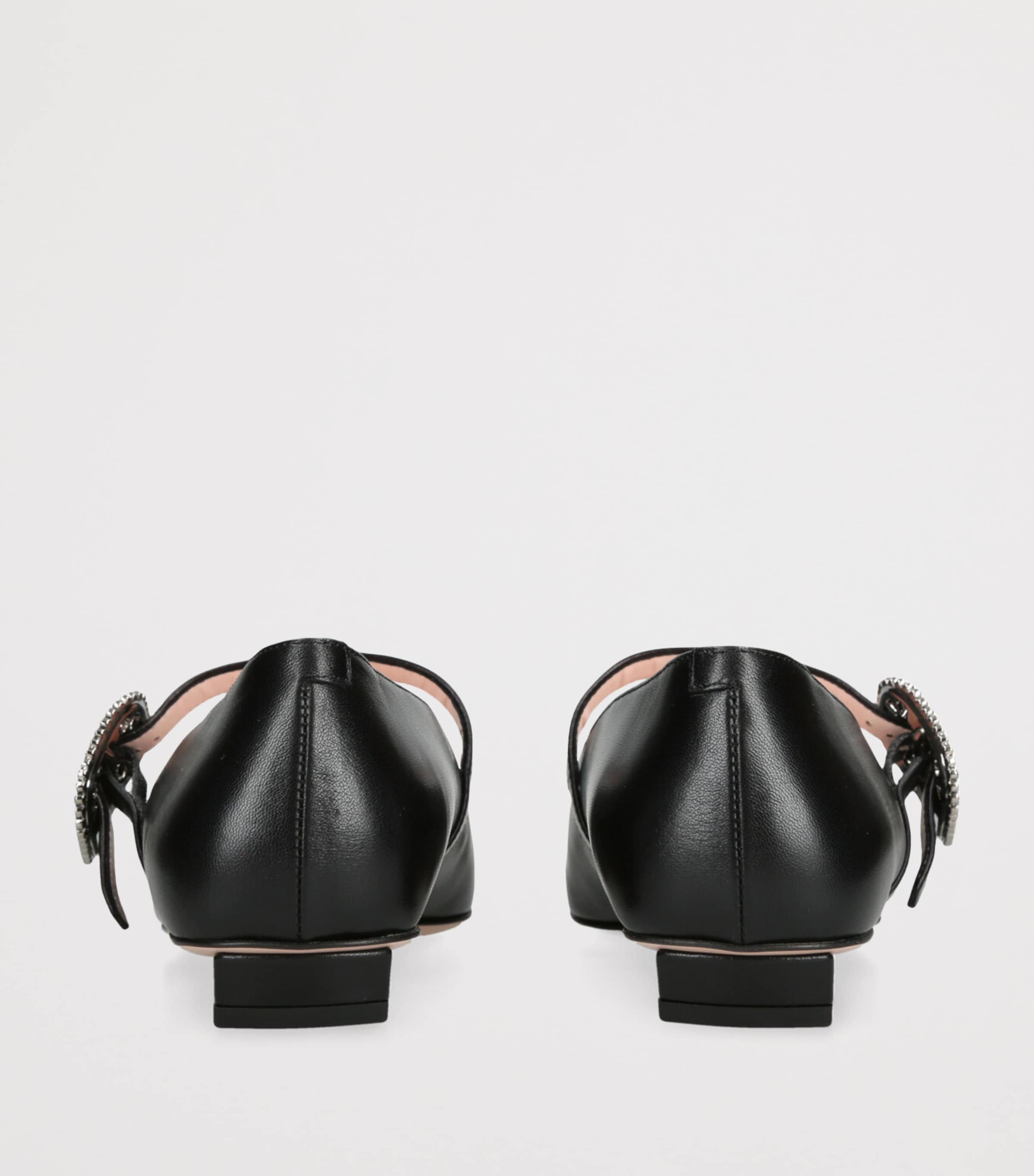 Leather Belle Vivier Mary Jane Flats BLACK Image 2