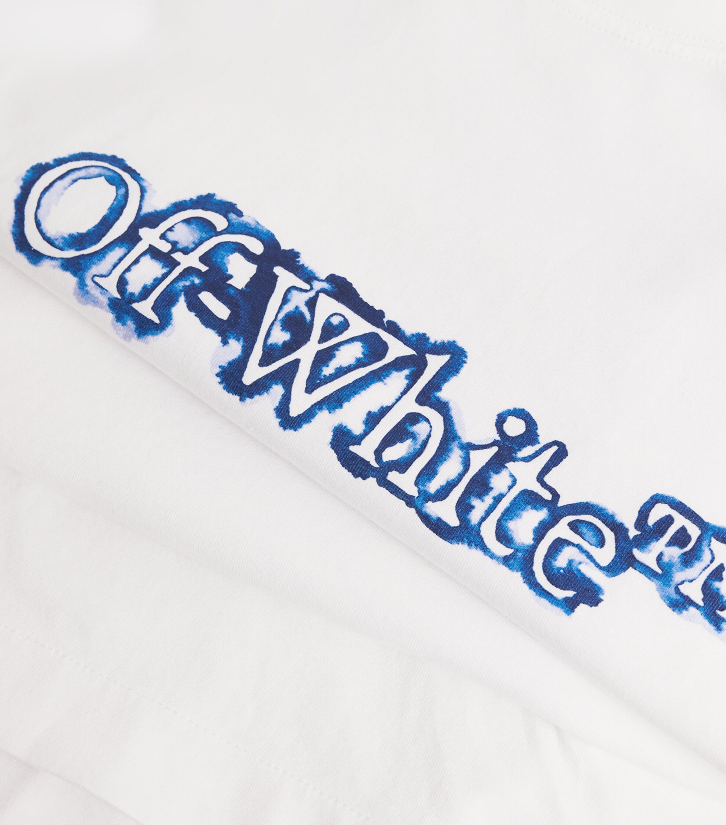 Off-White Mens Cotton Cloudy Arrow Skate Logo T-Shirt White Nauti Image 5