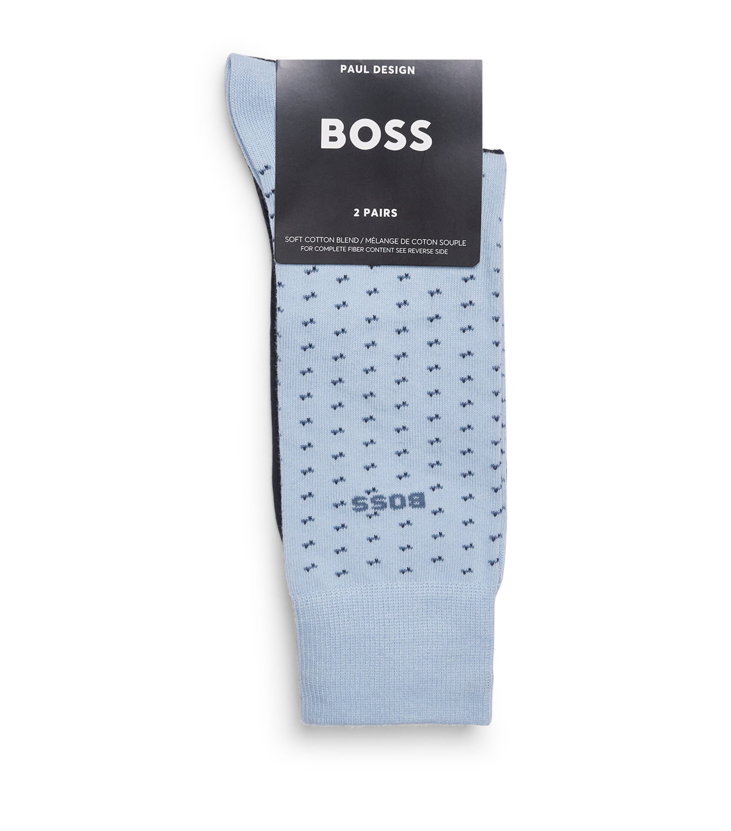 BOSS Cotton-Blend Socks (Pack of 2) Light/pastel Blu Image 1