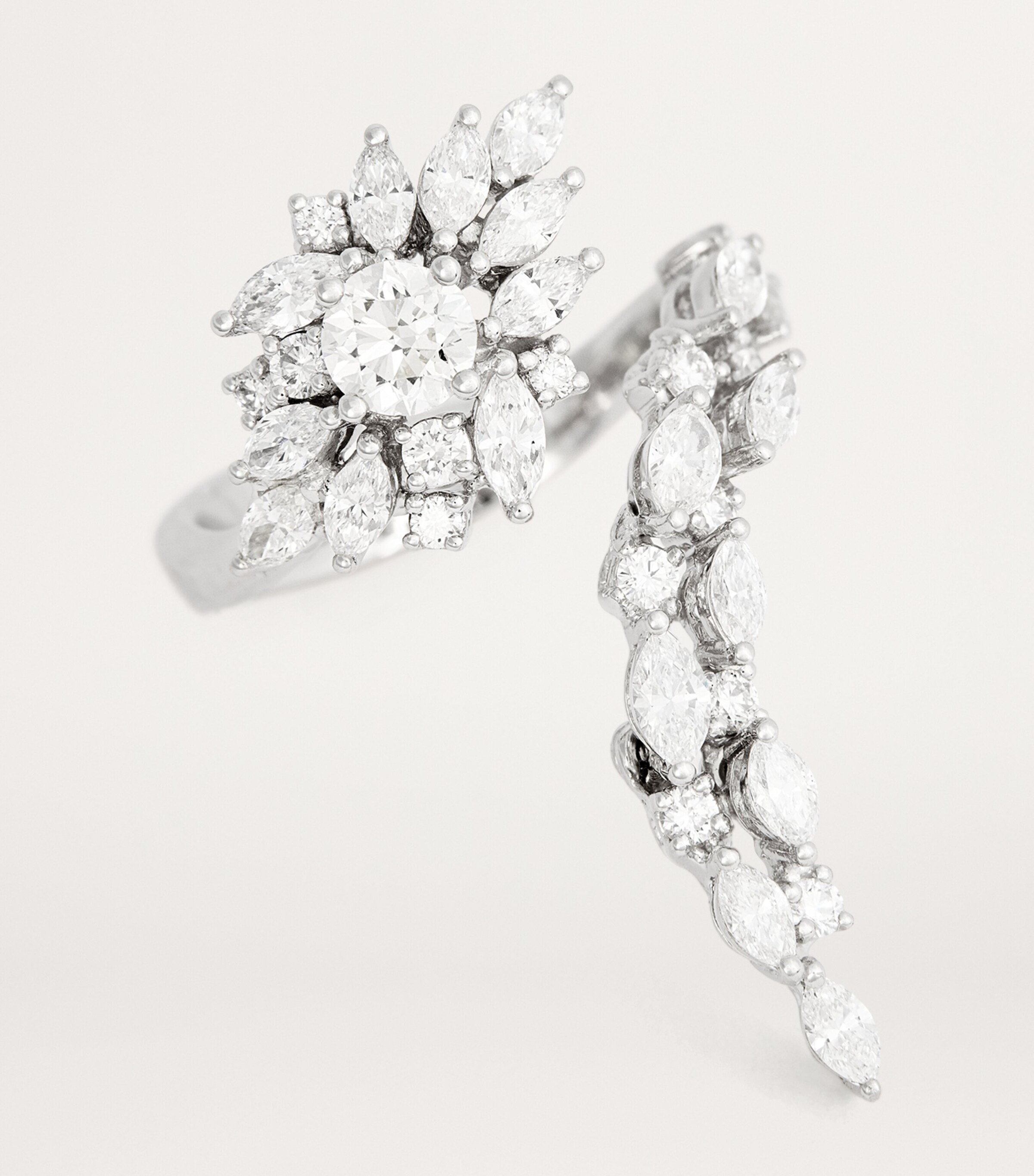 White Gold and Diamond Reign Supreme Ring WHITE GOLD Image 5