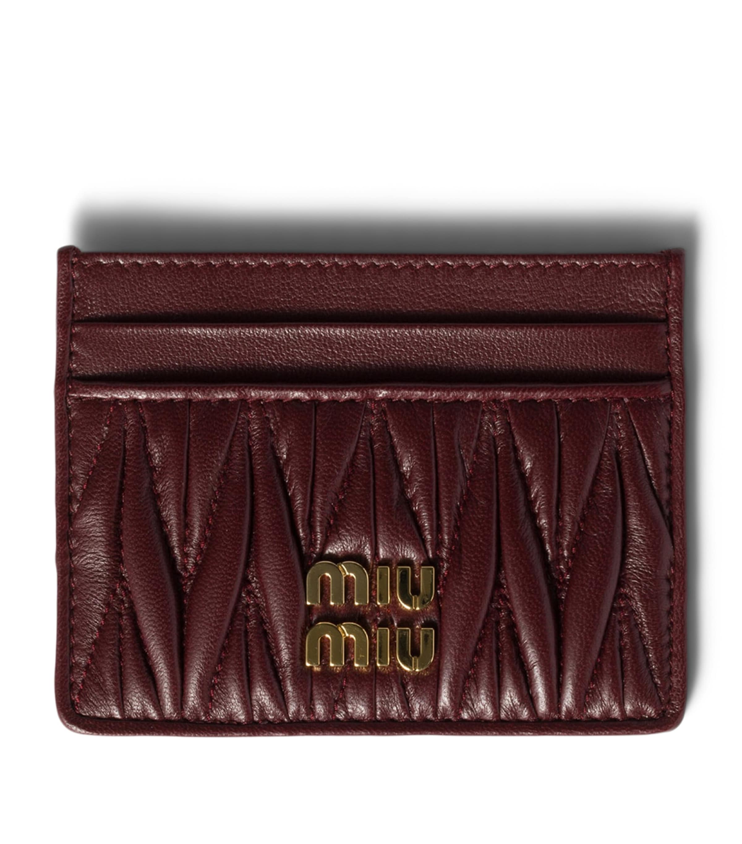 Nappa Leather Matelassé Card Holder F0007 Image 1