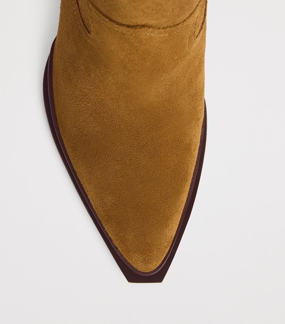 Suede Posey Ankle Boots 85 CHESTNUT Image 4