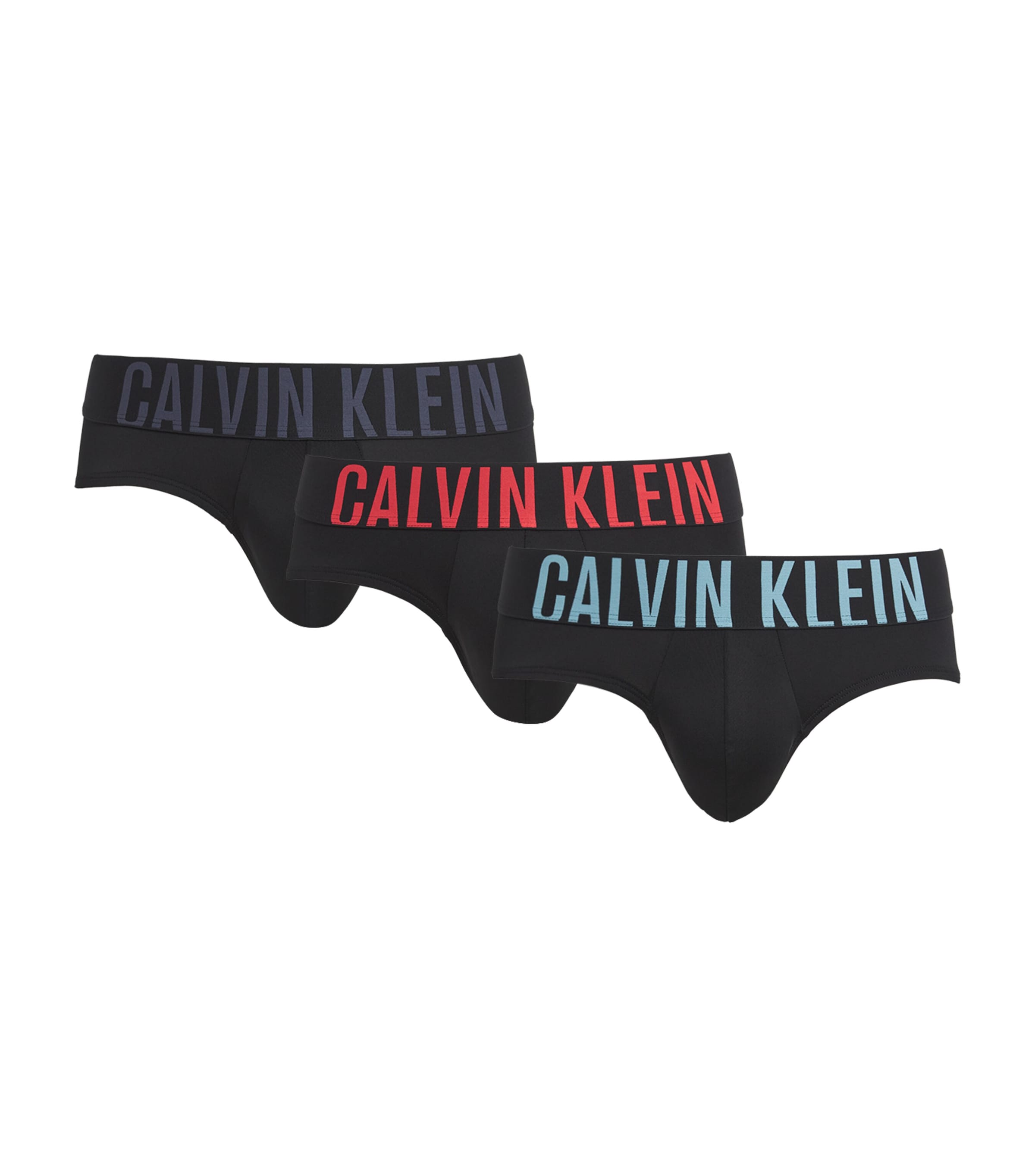 Calvin Klein Mens Cotton Stretch Intense Power Briefs (Pack of 3) Multi Image 1