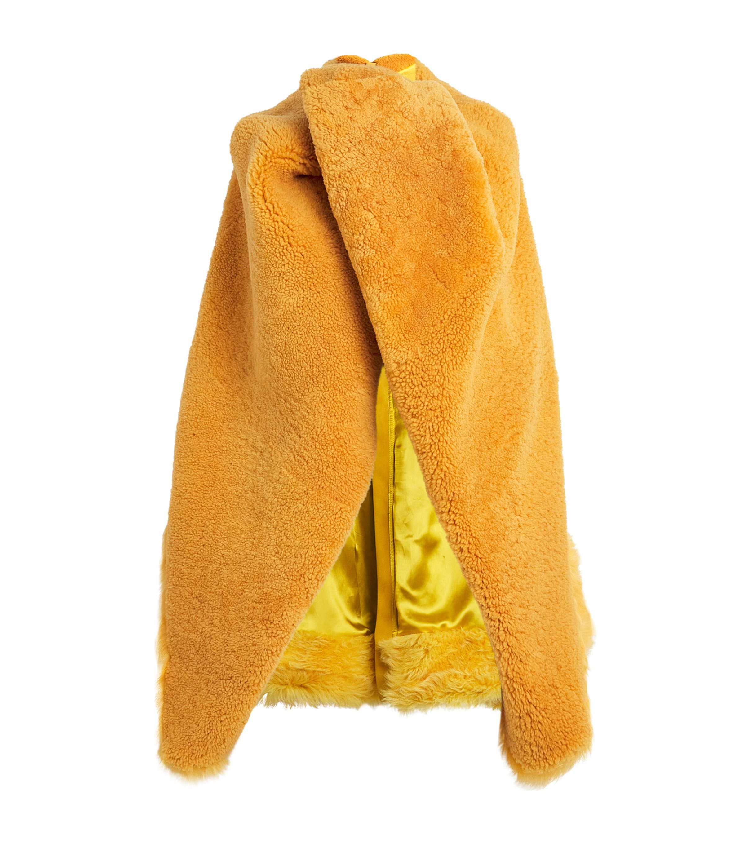 Rick Owens Padded Cape In Yellow