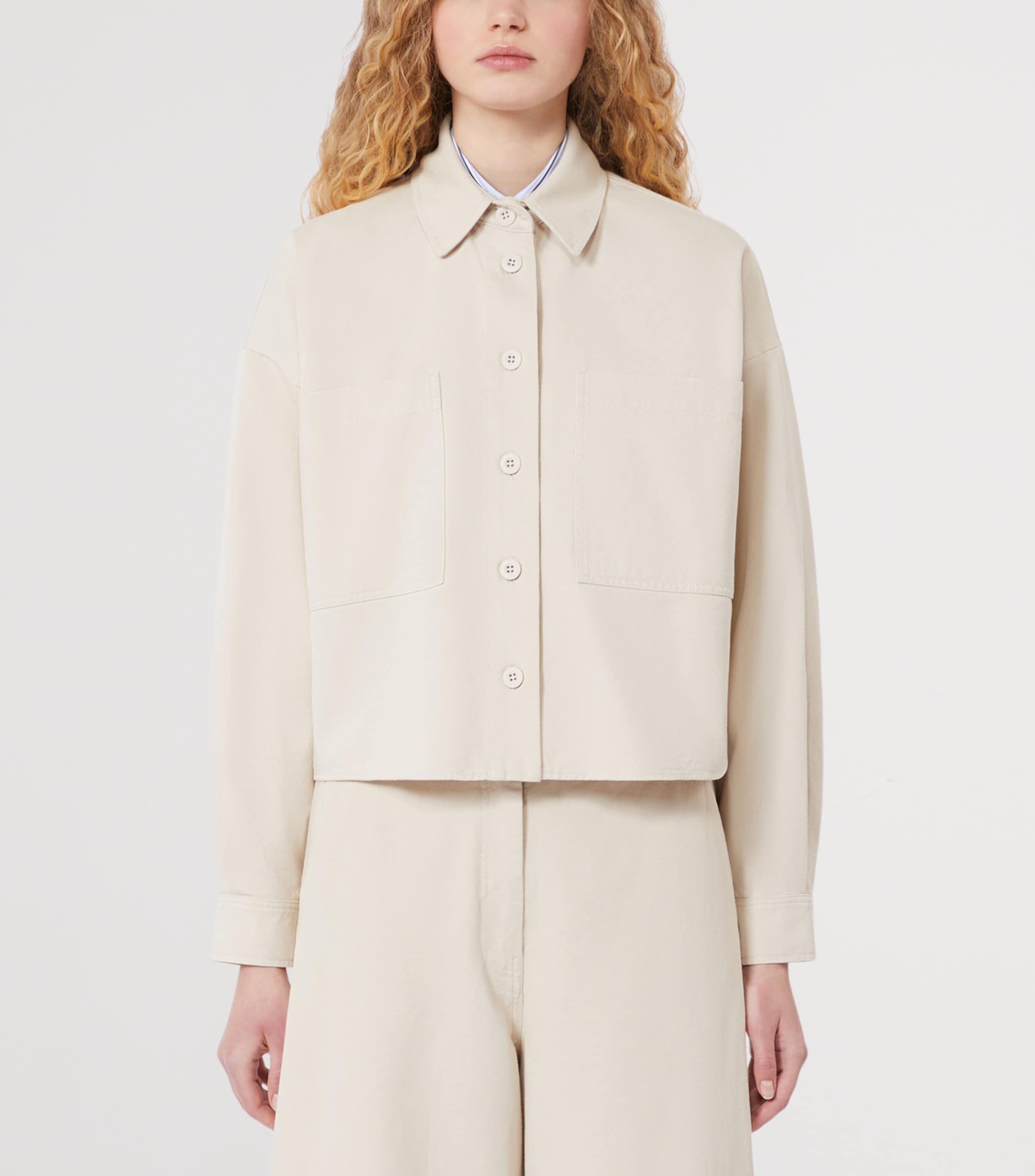 Cotton Drill Shirt SAND Image 2