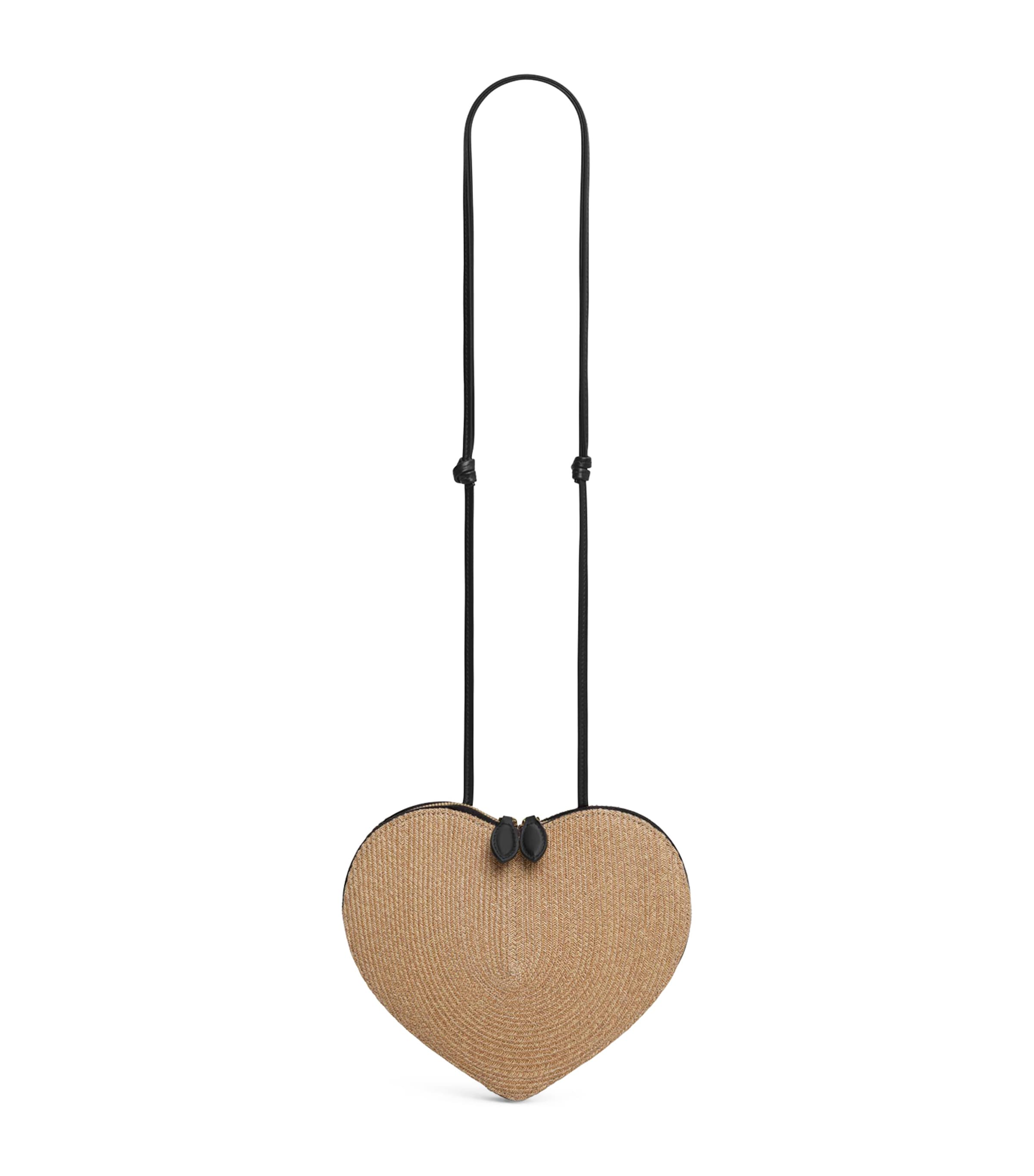 Alaïa Straw Le Coeur Shoulder Bag Naturel Image 1