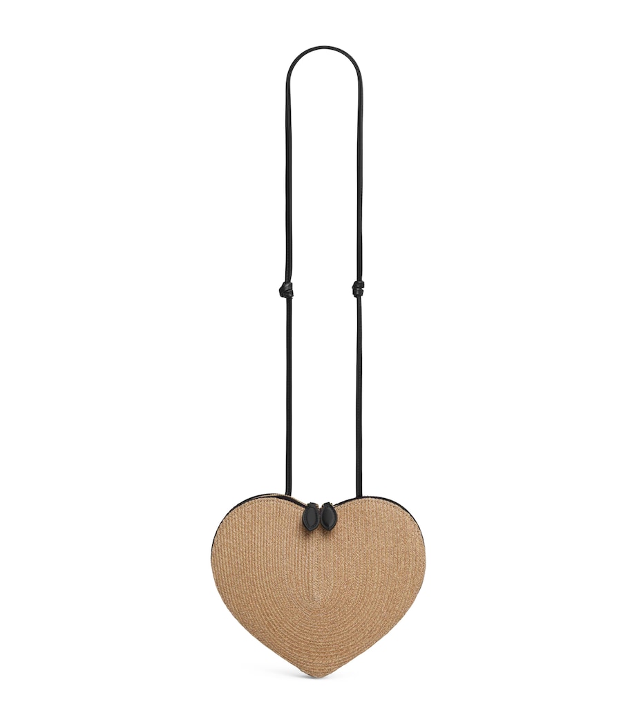 Alaïa Straw Le Coeur Shoulder Bag Naturel Image 1
