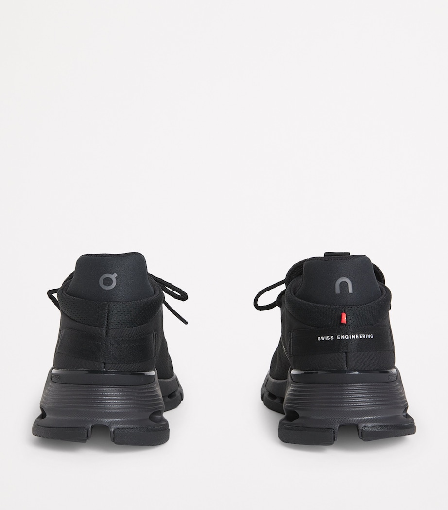 On Cloudnova 2 Trainers All Black Image 4