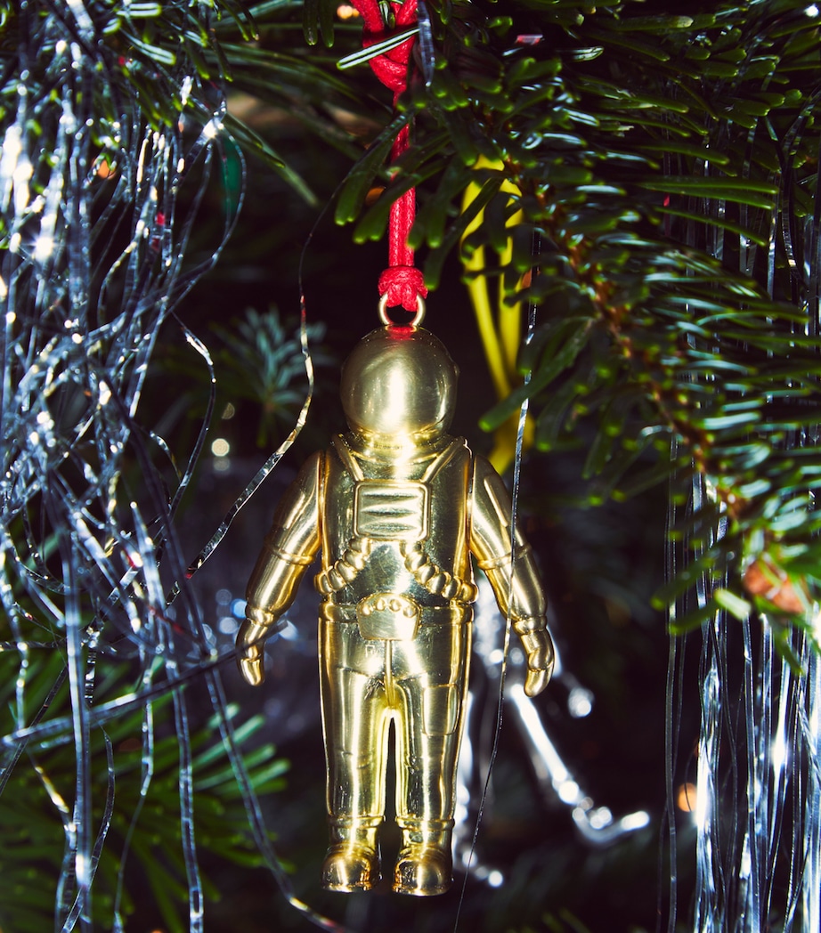 Spaceman Tree Ornament GOLD Image 2