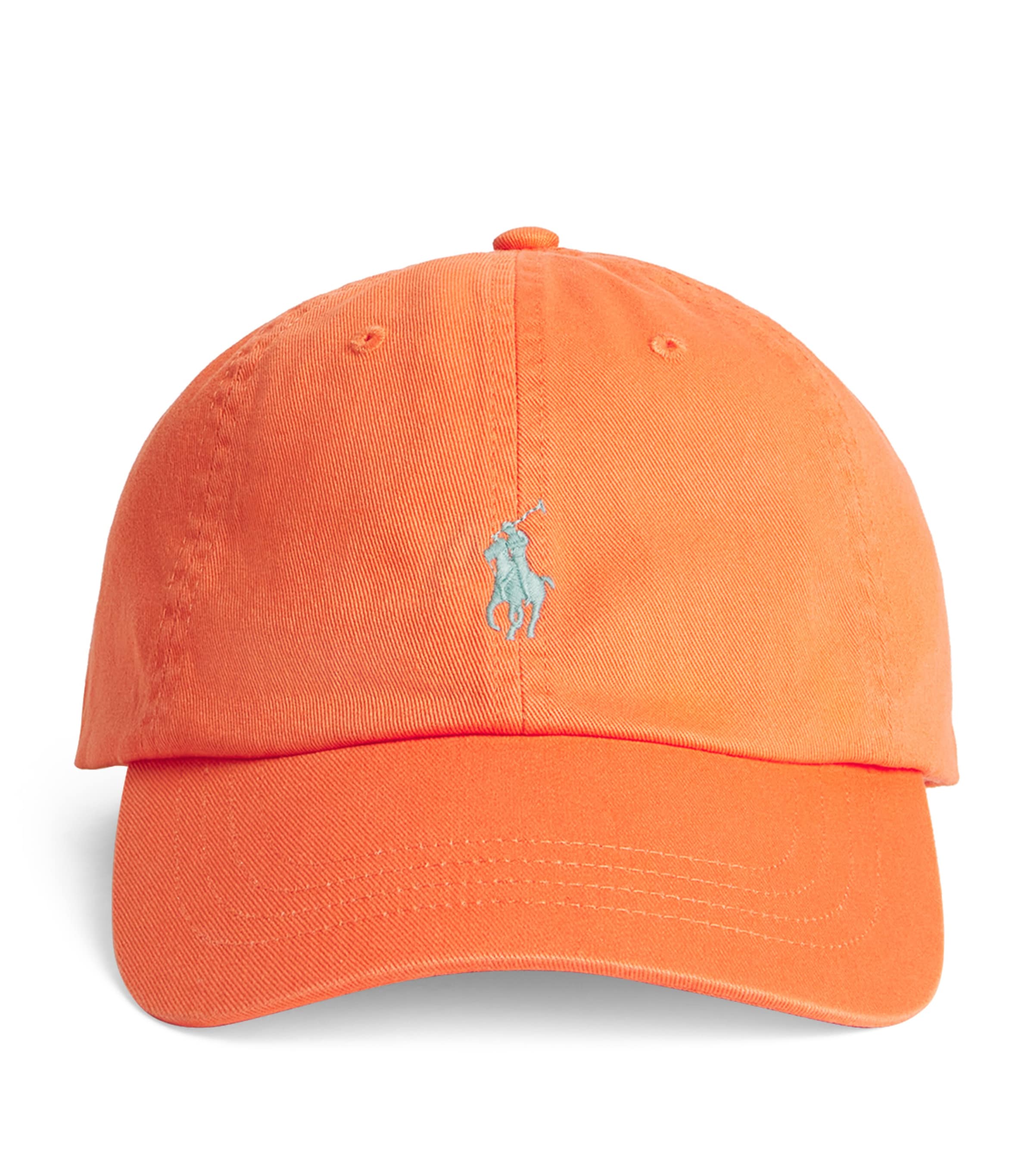 Polo Ralph Lauren Cotton Polo Pony Baseball Cap In Orange
